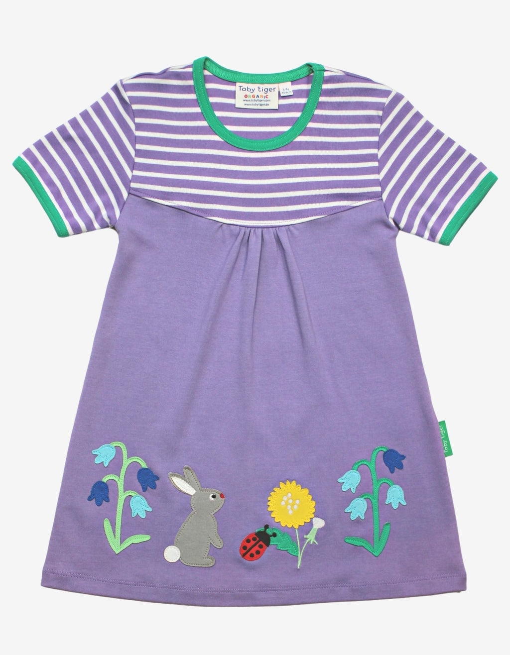 Organic Spring Applique Dress for Kids