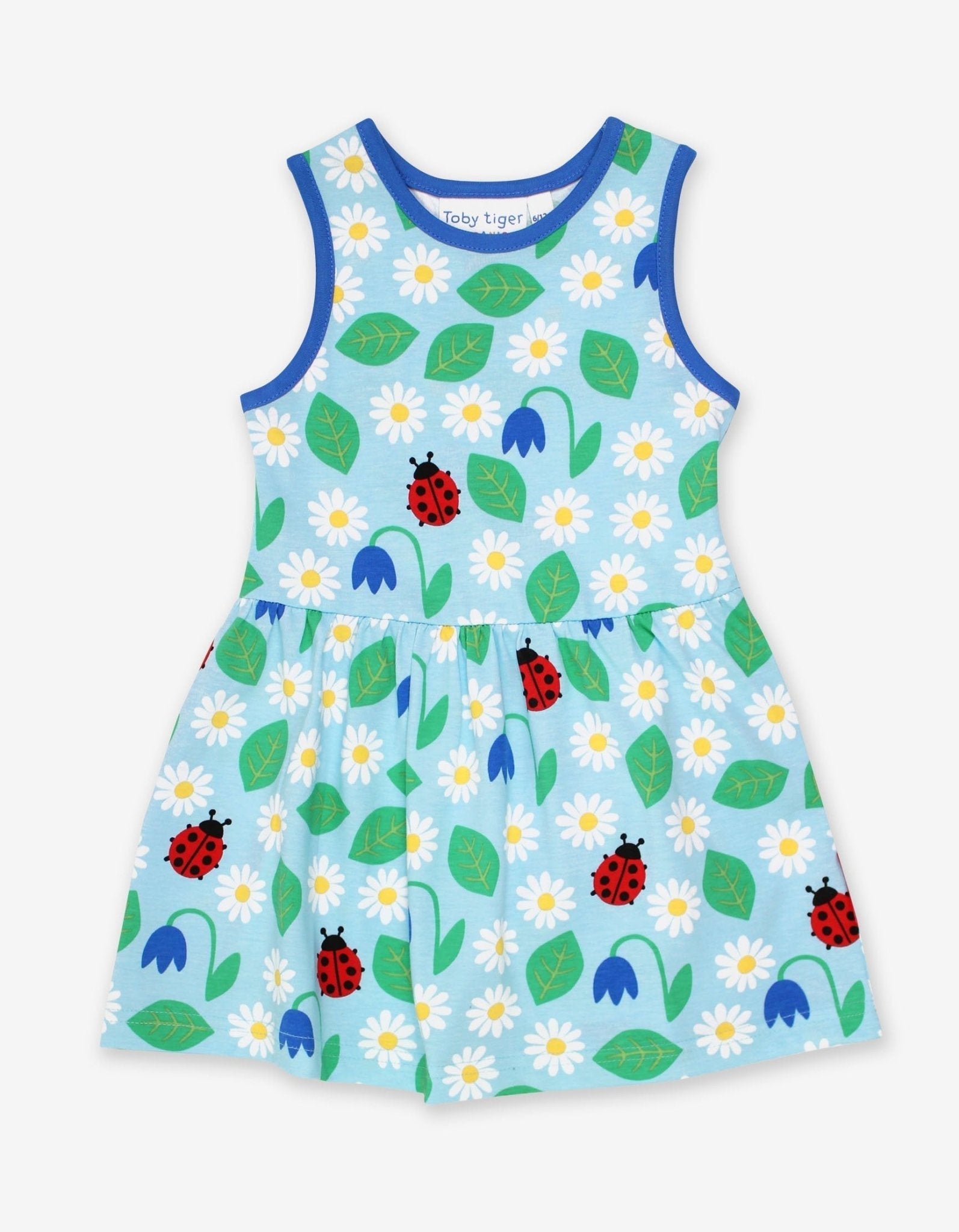 Organic English Garden Print Summer Dress for Girls