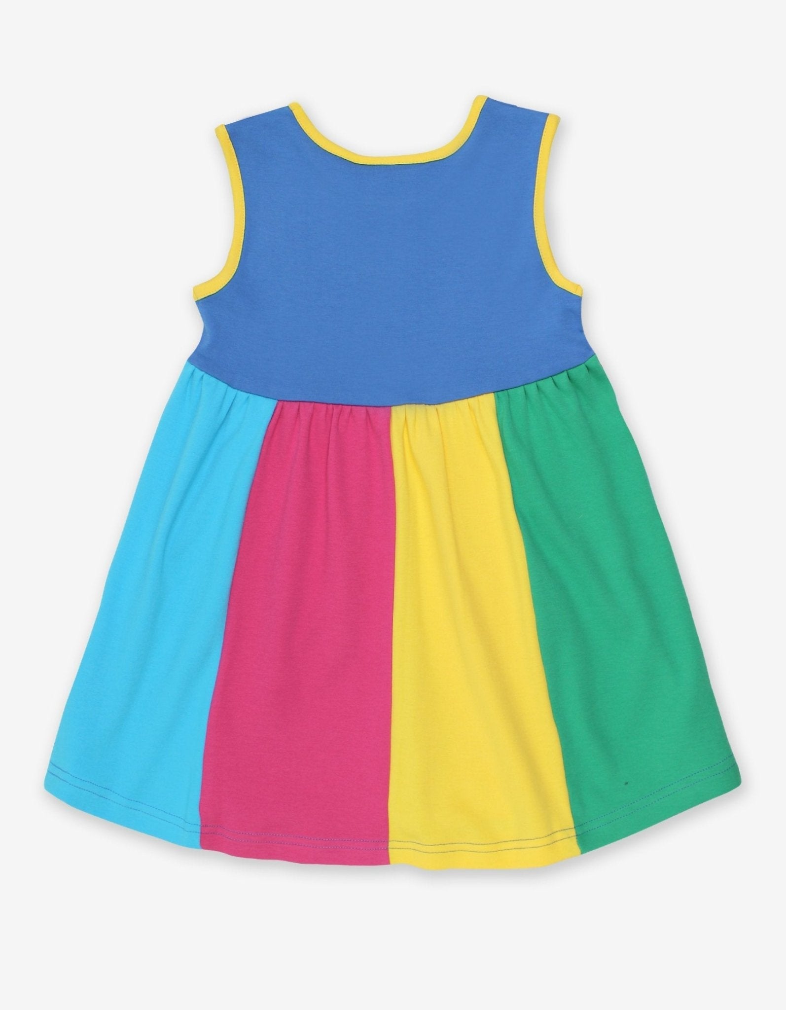 Organic Multi Stripe Pinafore Dress