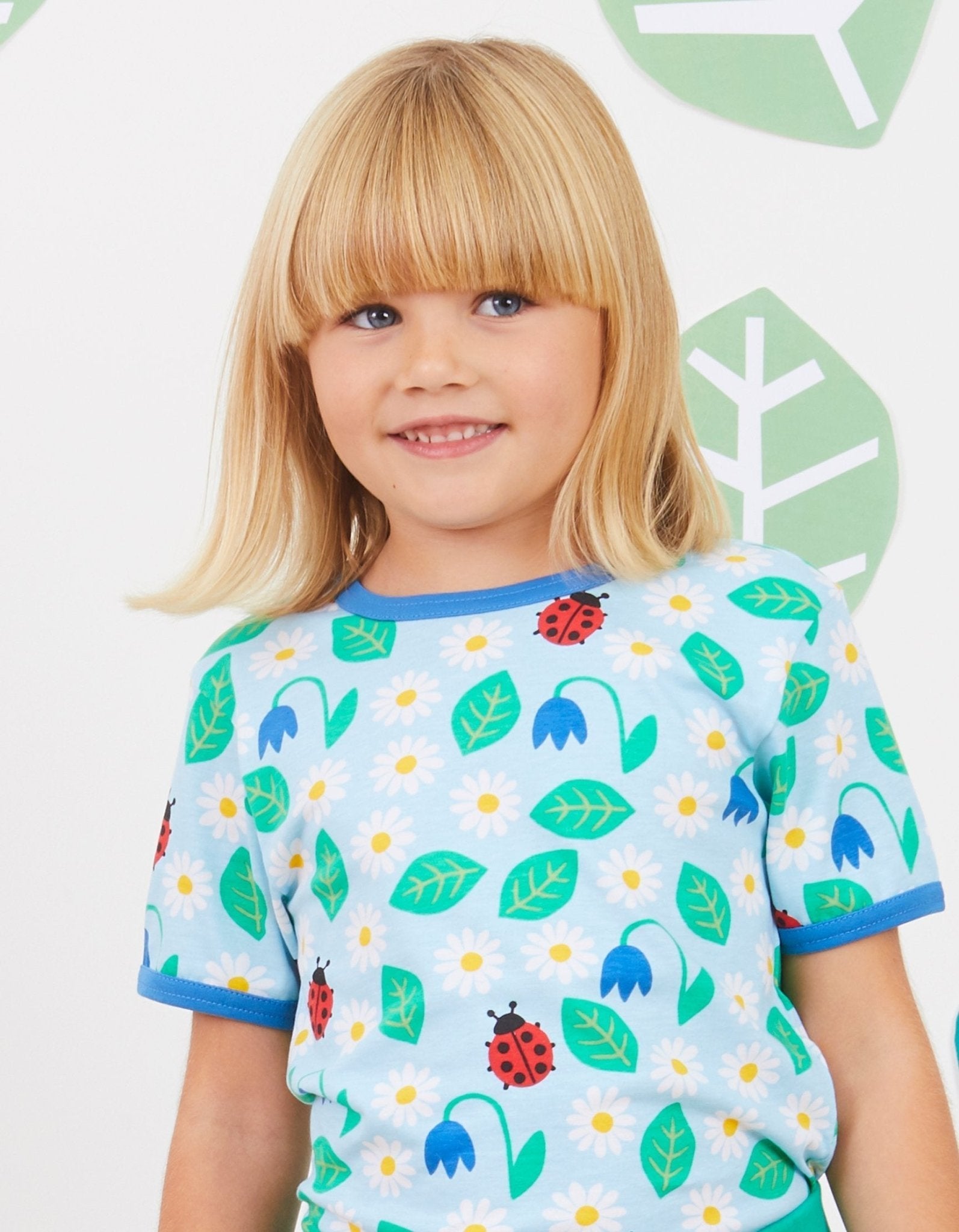 Organic English Garden Print Short Sleeved T Shirt