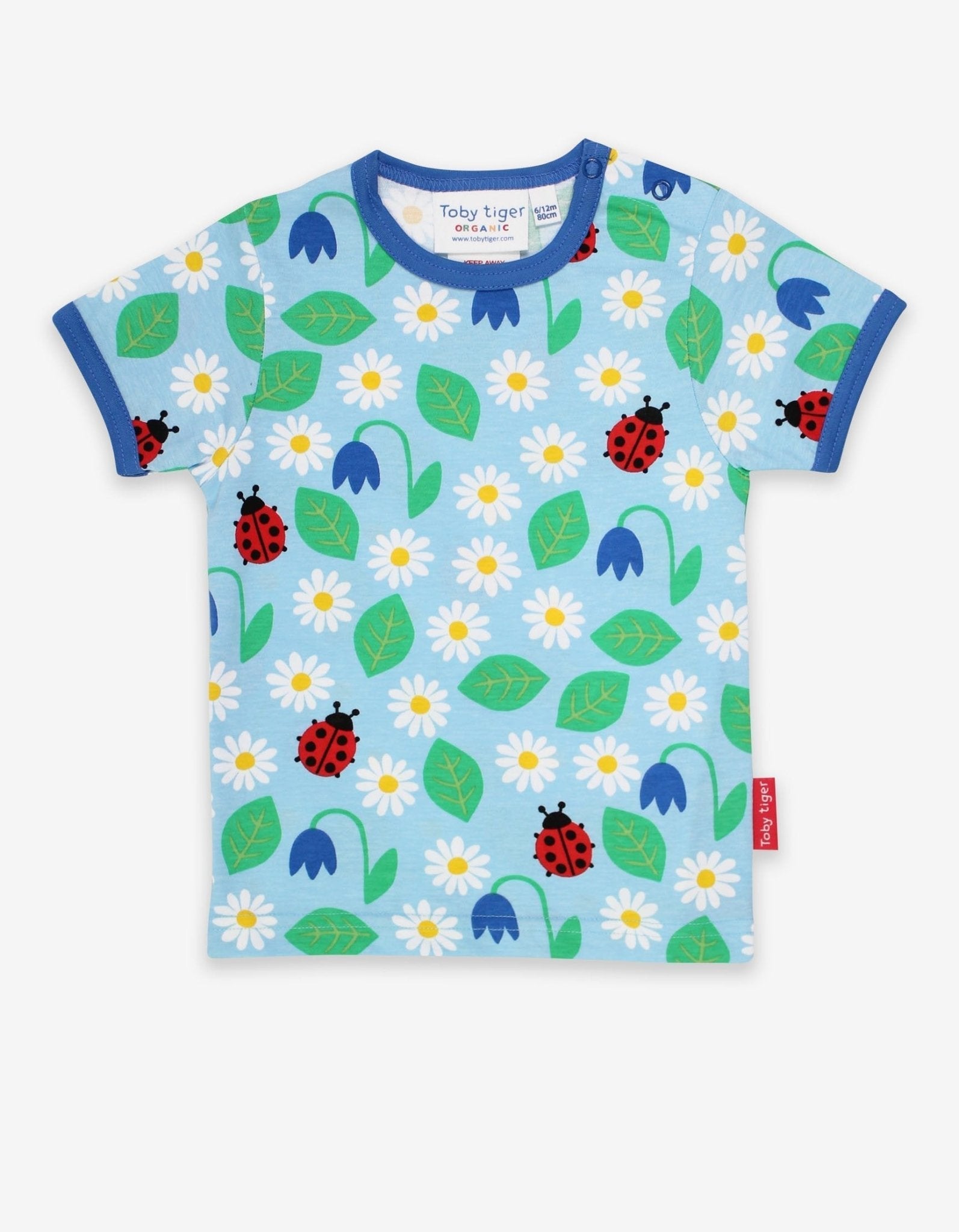 Organic English Garden Print Short Sleeved T Shirt