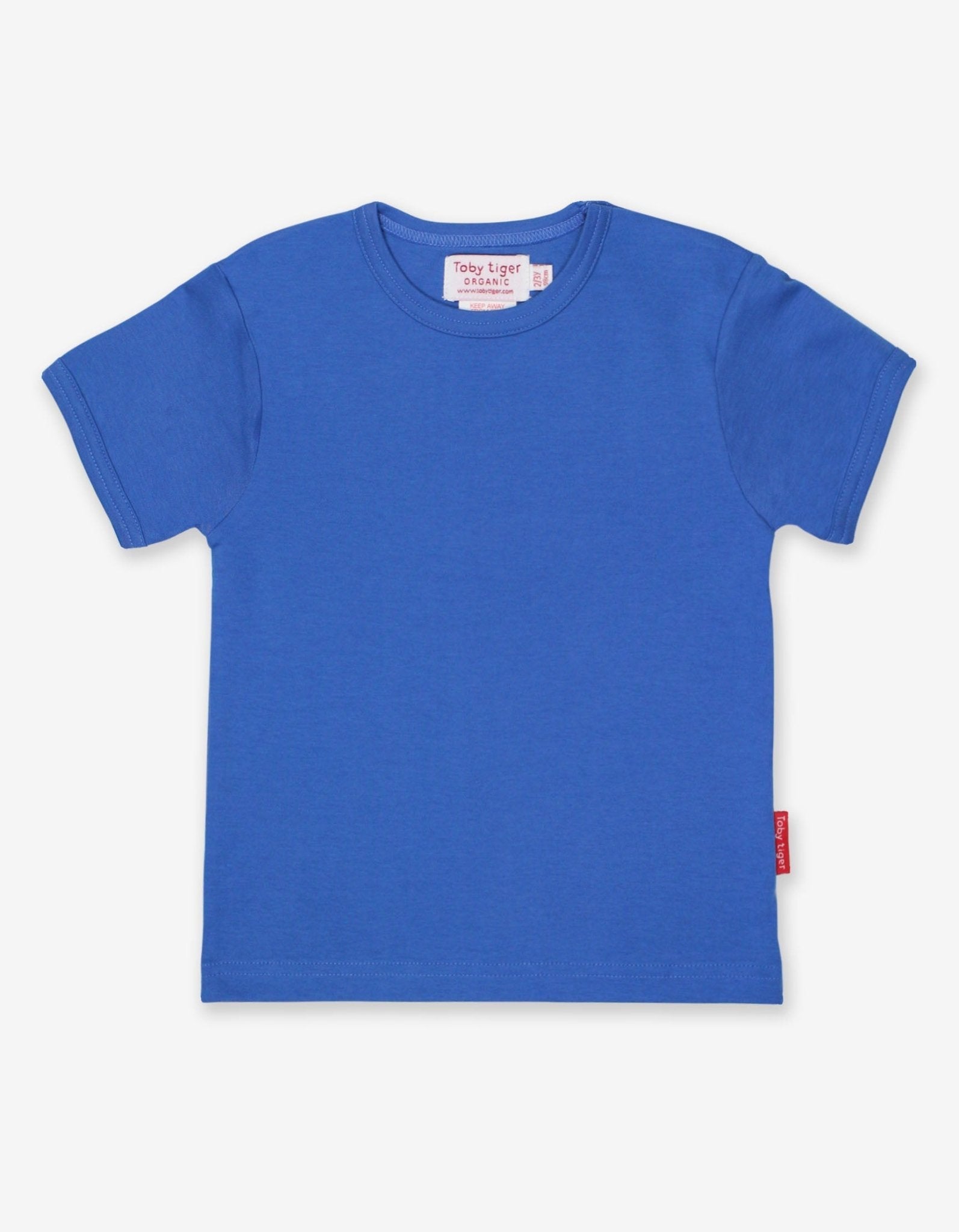 Organic Blue Short Sleeved T-Shirt for Kids