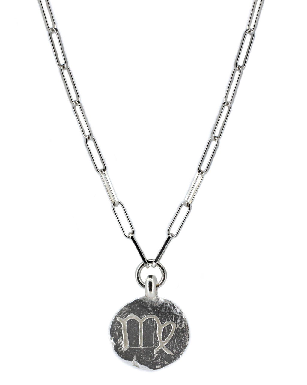 Star Sign Trace Chain Necklace in Sterling Silver