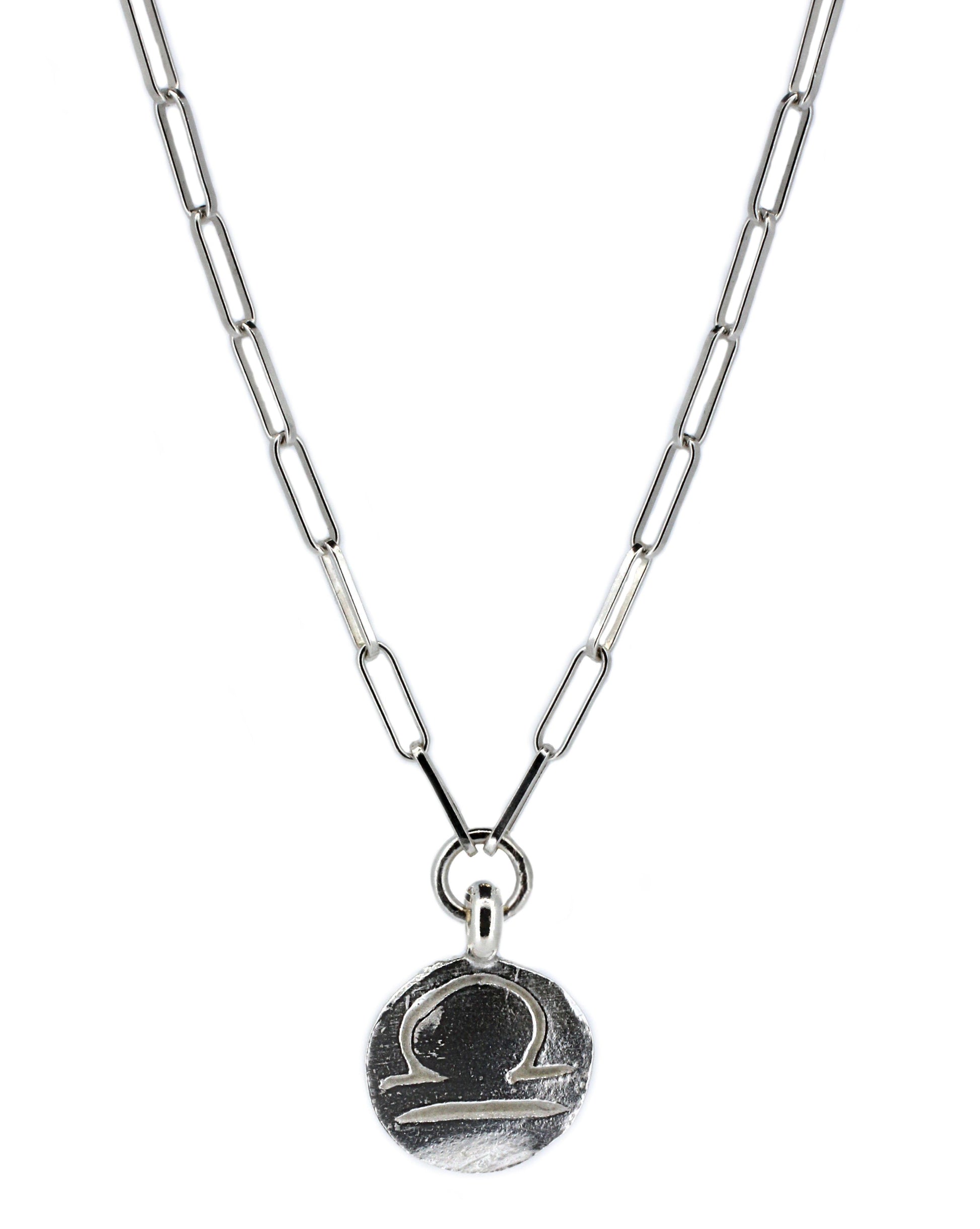 Star Sign Trace Chain Necklace in Sterling Silver