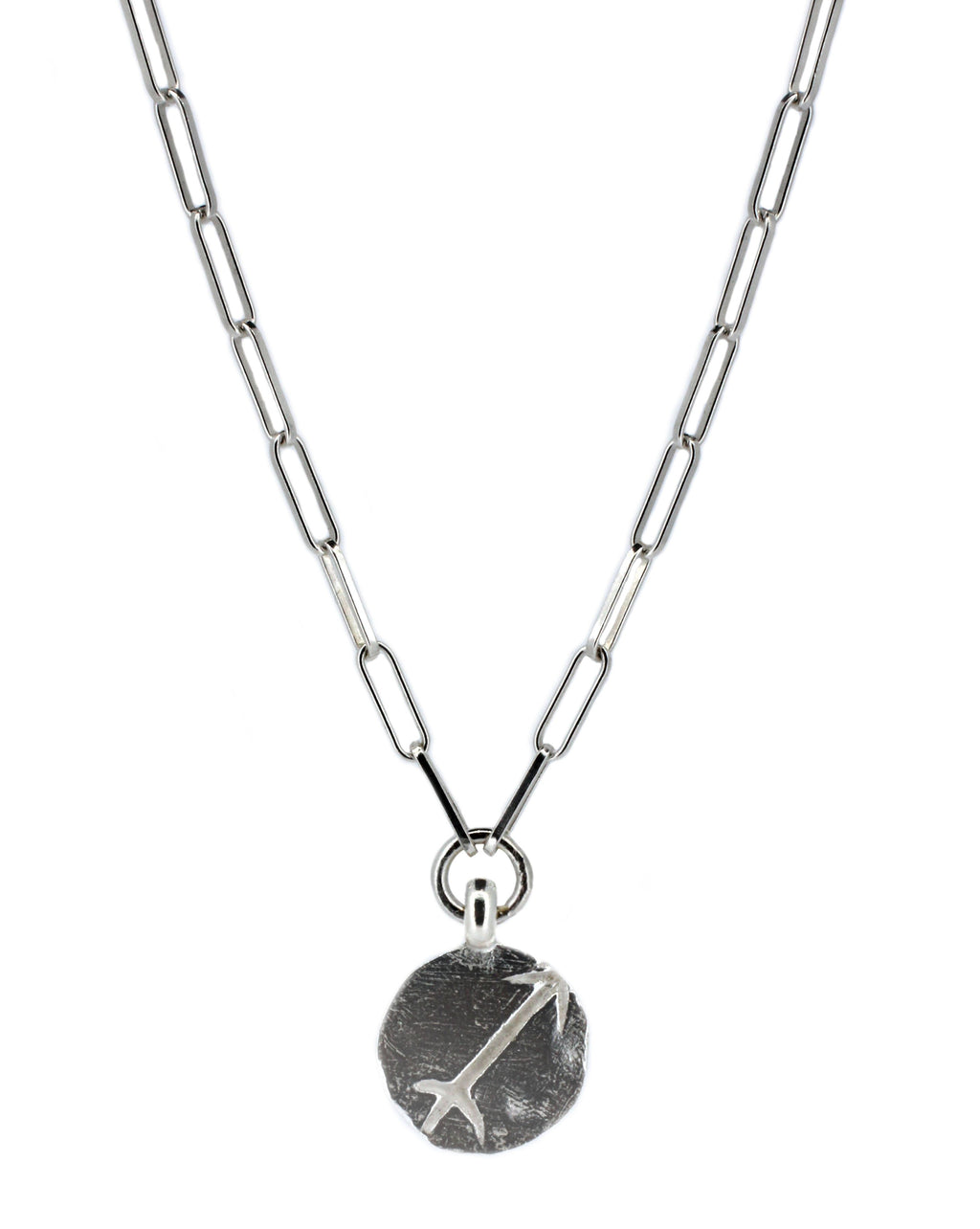 Star Sign Trace Chain Necklace in Sterling Silver