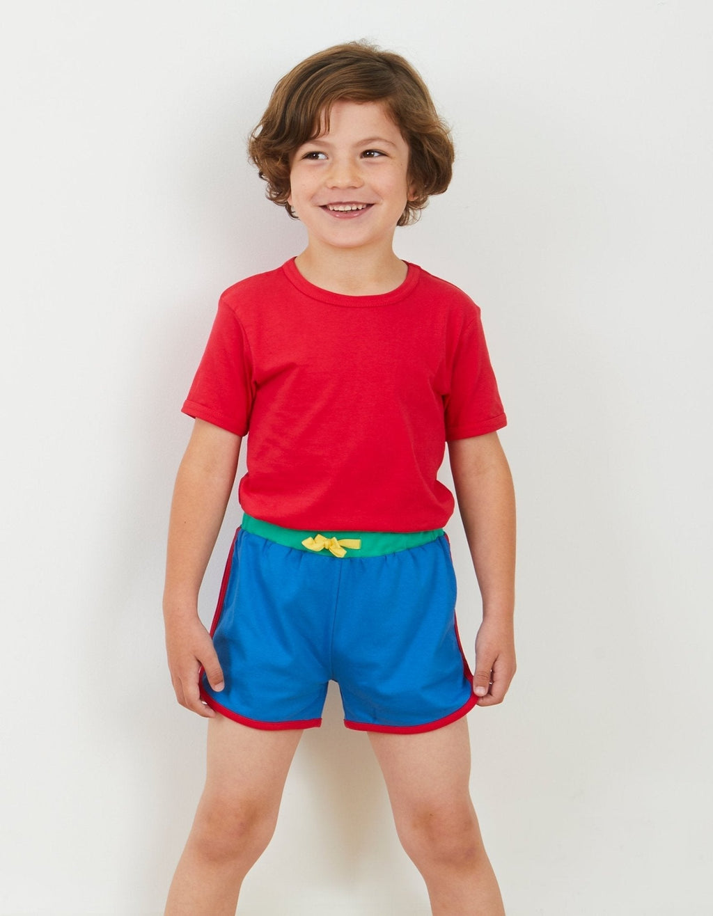 Organic Red Short Sleeved T Shirt for Kids