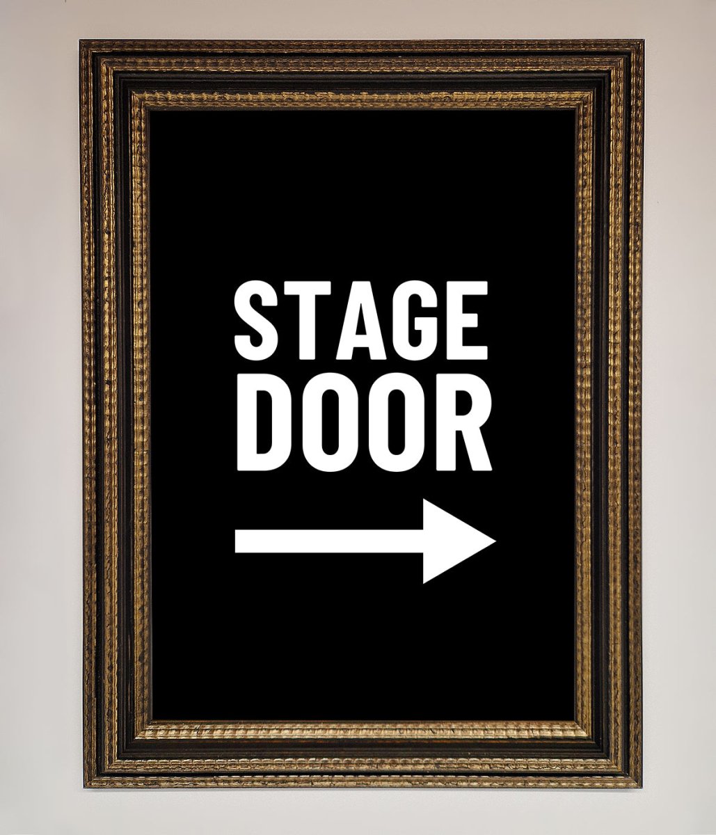 Stage Door Framed Print