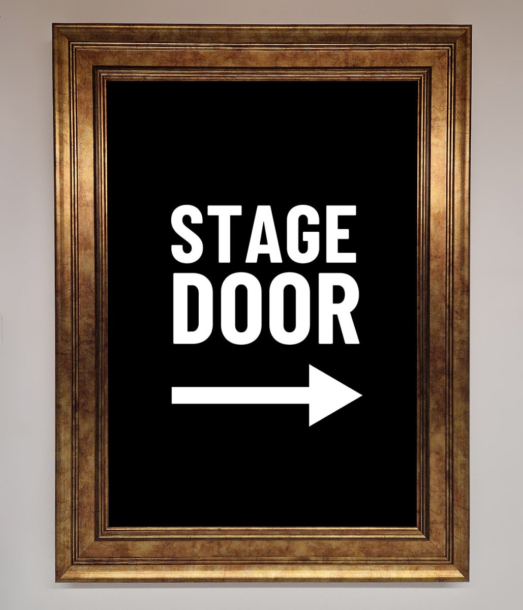 Stage Door Framed Print