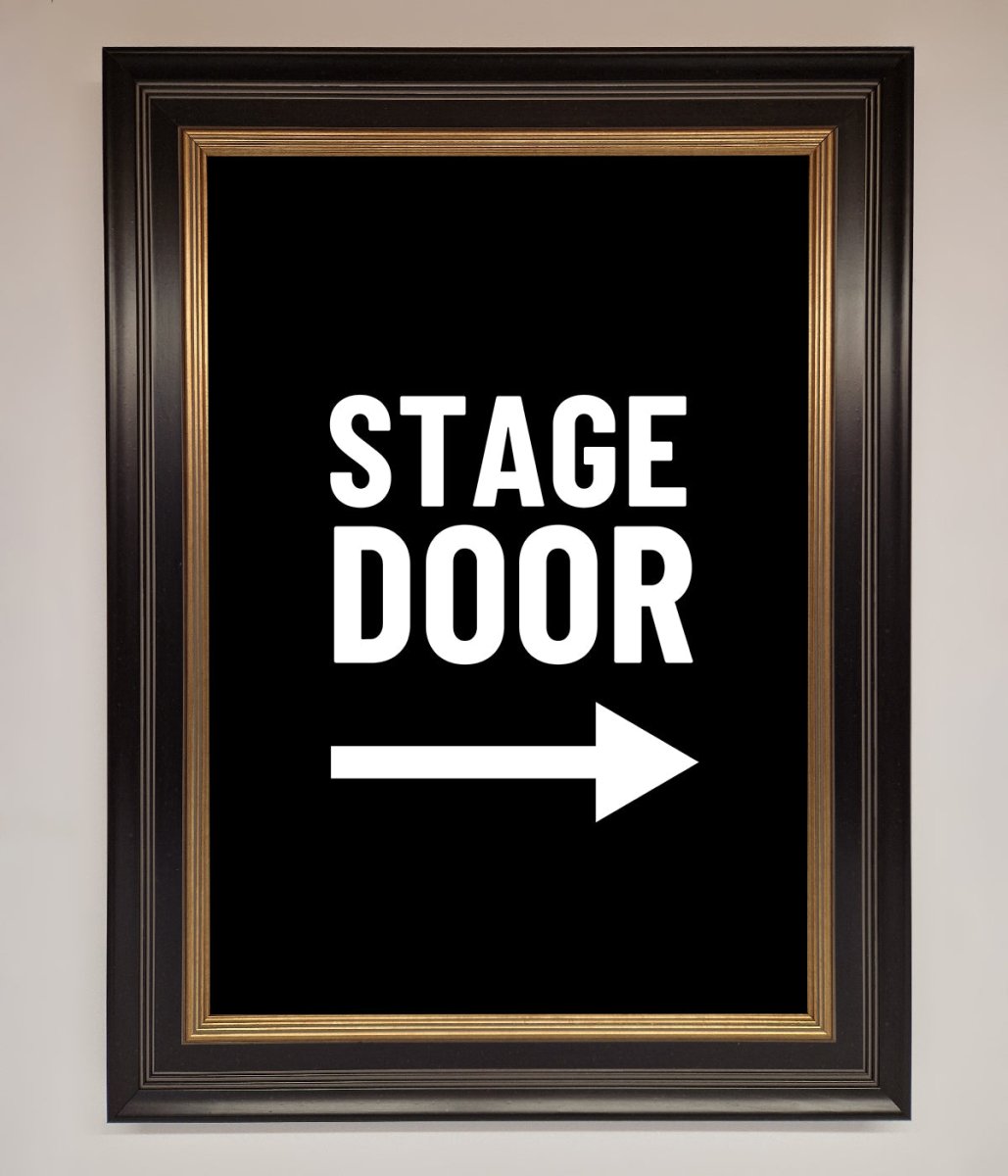Stage Door Framed Print
