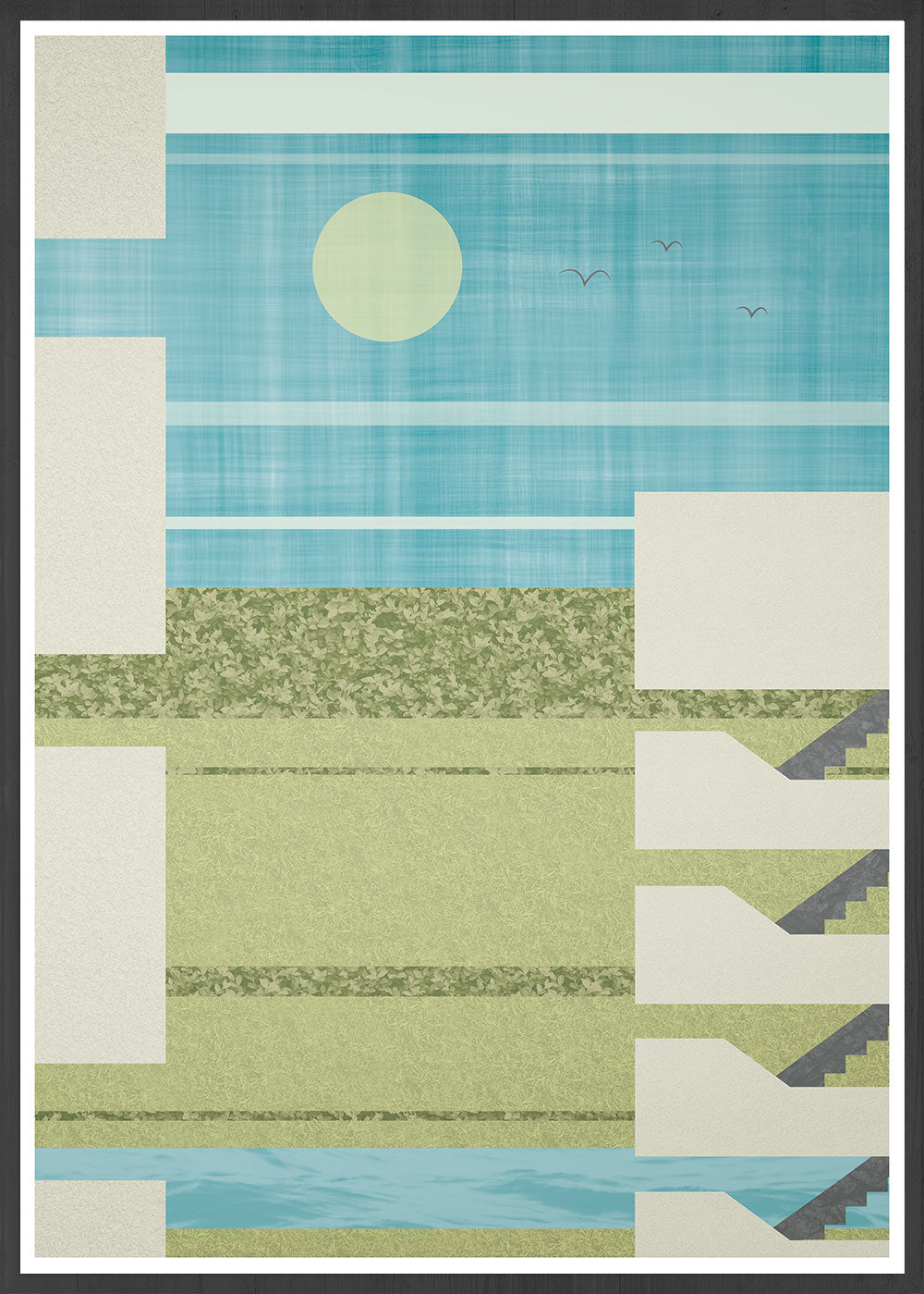 Stairway to Heaven Hotel Illustration Print