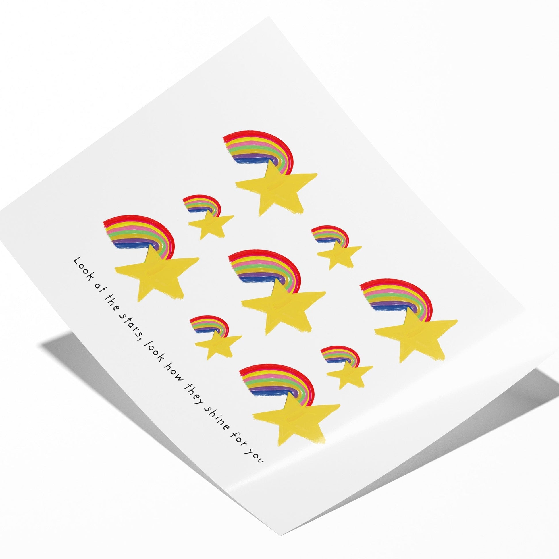 Stars & Rainbows - Positive Art Print