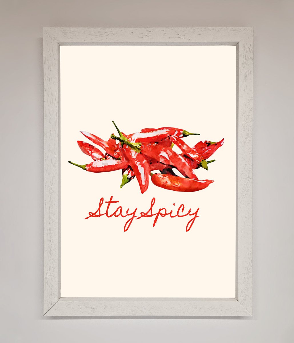 Stay Spicy Framed Print