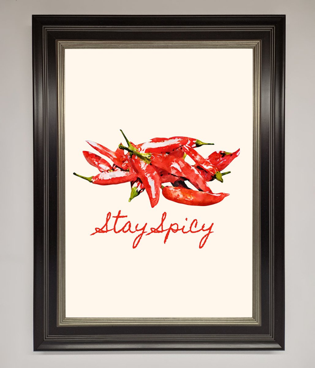Stay Spicy Framed Print