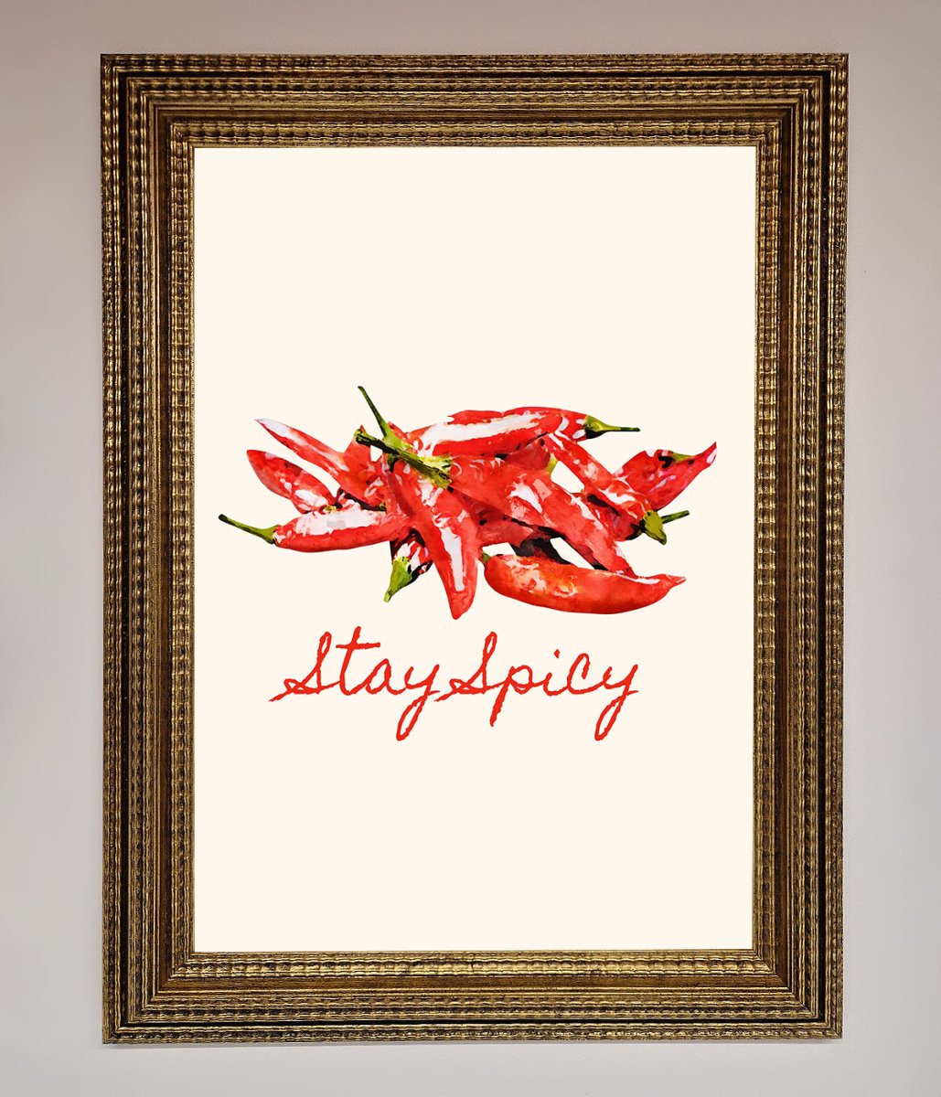 Stay Spicy Framed Print