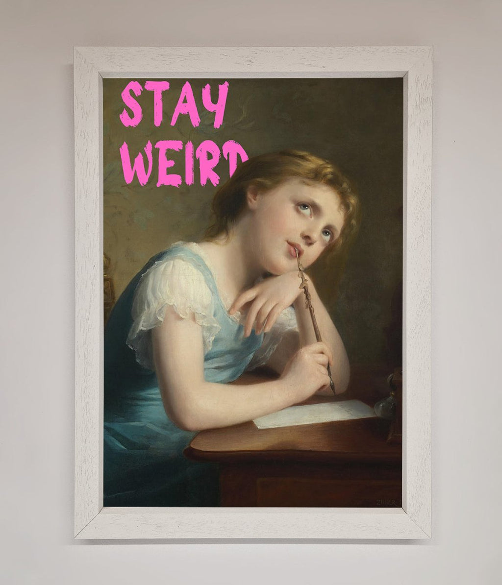 Stay Weird Framed Print