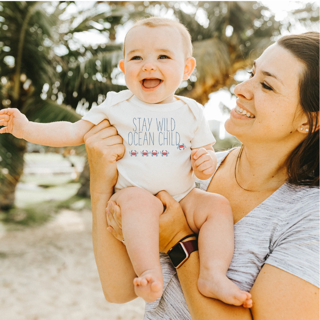 Organic Ocean Child Graphic Bodysuit