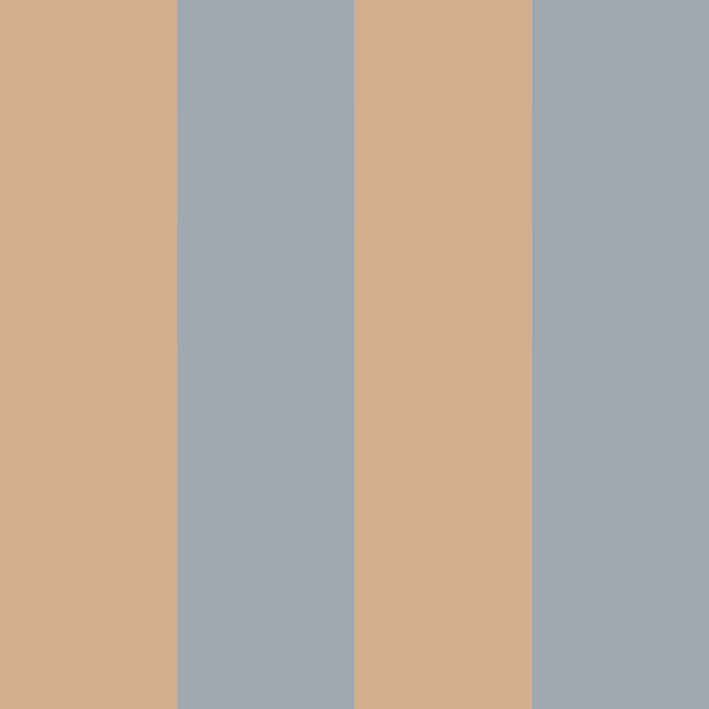 soft blue-grey striped wallpaper in a cozy nursery with gentle morning light