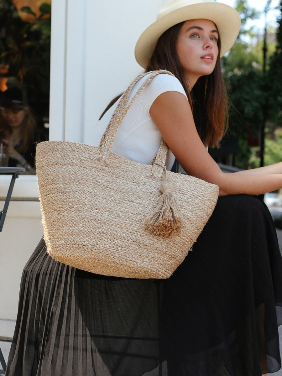 Kata Shoulder Bag in Natural Jute