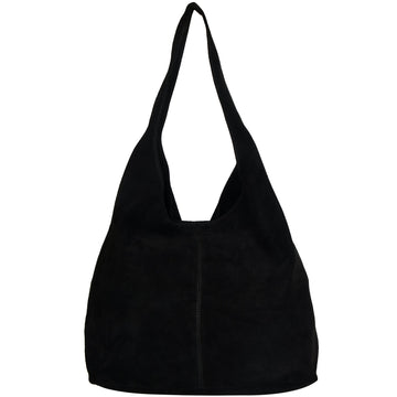 Black Soft Suede Hobo Bag – Ethically Crafted & Versatile by Brix + Bailey at brixbailey.com