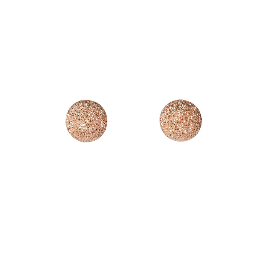 Sparkling Silver 925 Sugarball Studs – Choose Your Finish by MyaMoon at www.brixbailey.com