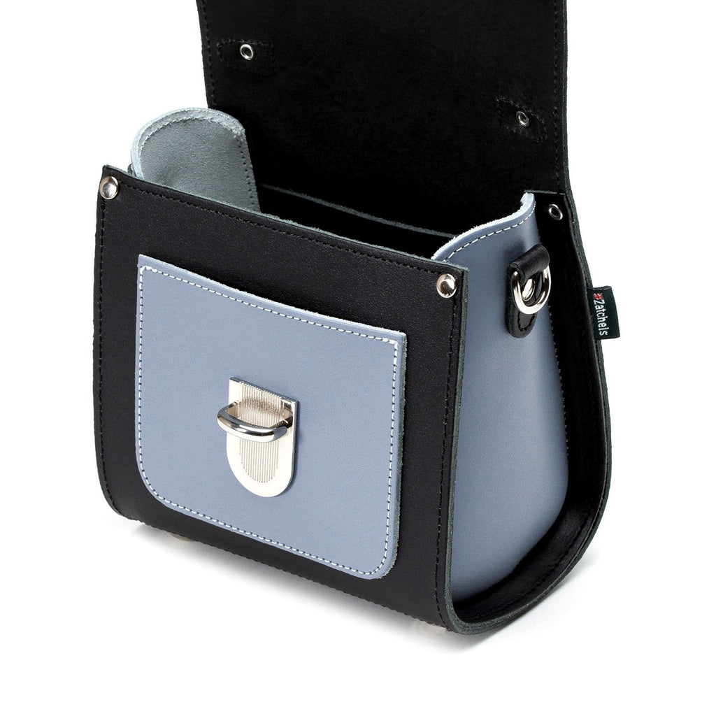 Handmade Leather Sugarcube Handbag - Mocha Mauve