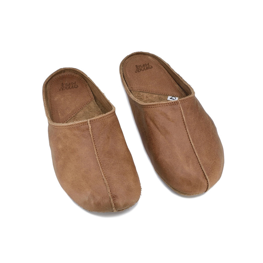 Eco-Friendly Leather Slippers – Handmade & Sustainable by Omaking at brixbailey.com