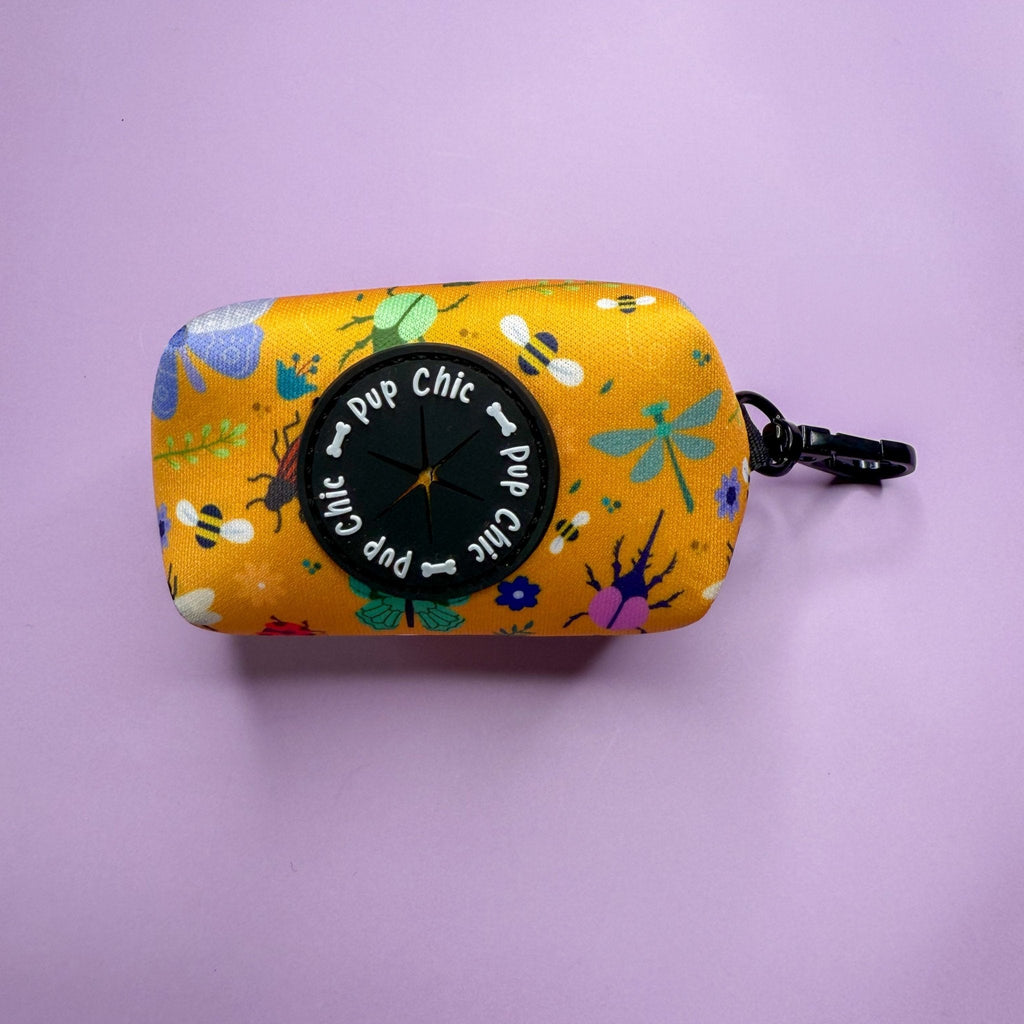 Summer Buzzin Poo Bag Holder in Mustard Yellow