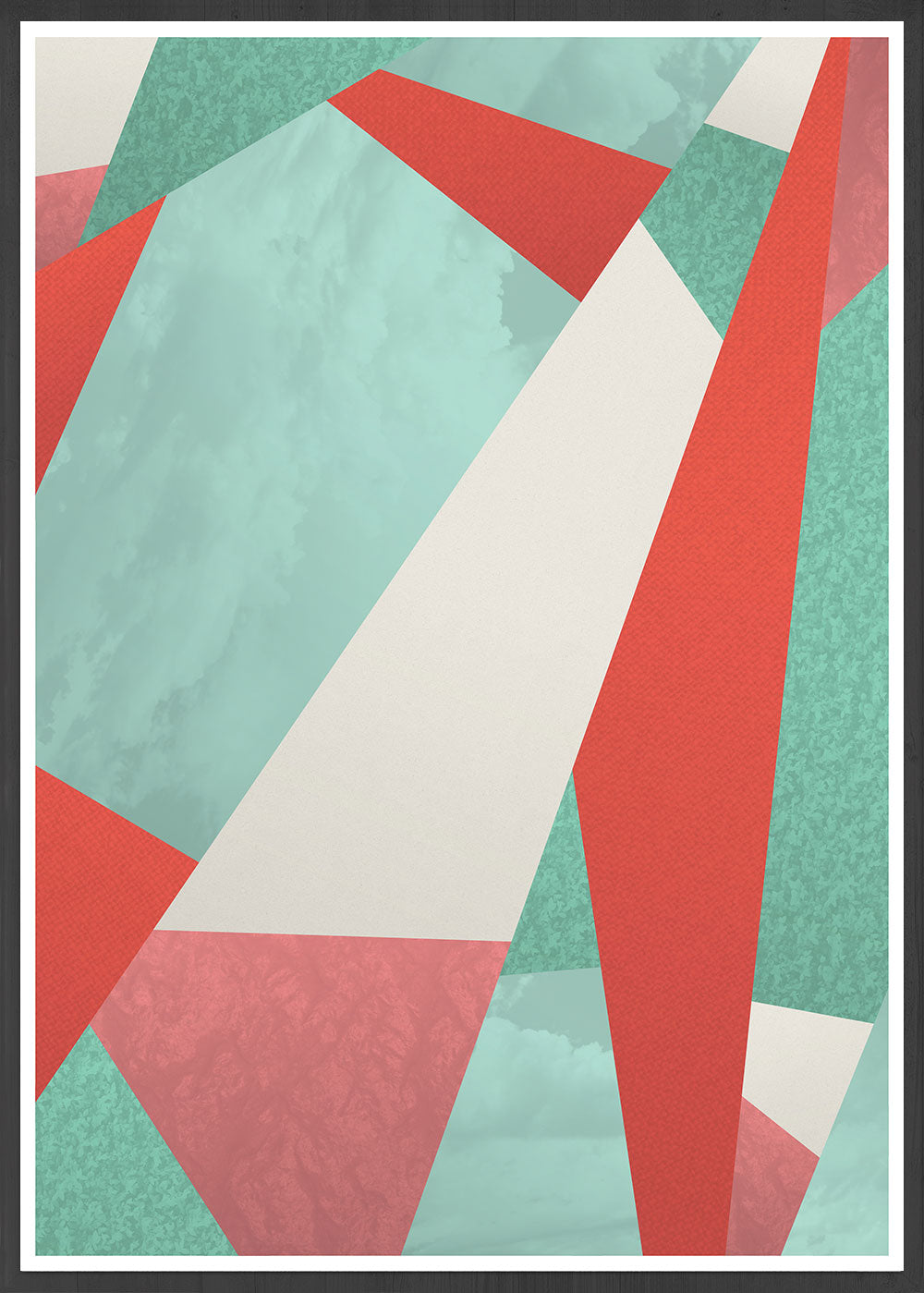 Summer Rain Geometric Texture Print