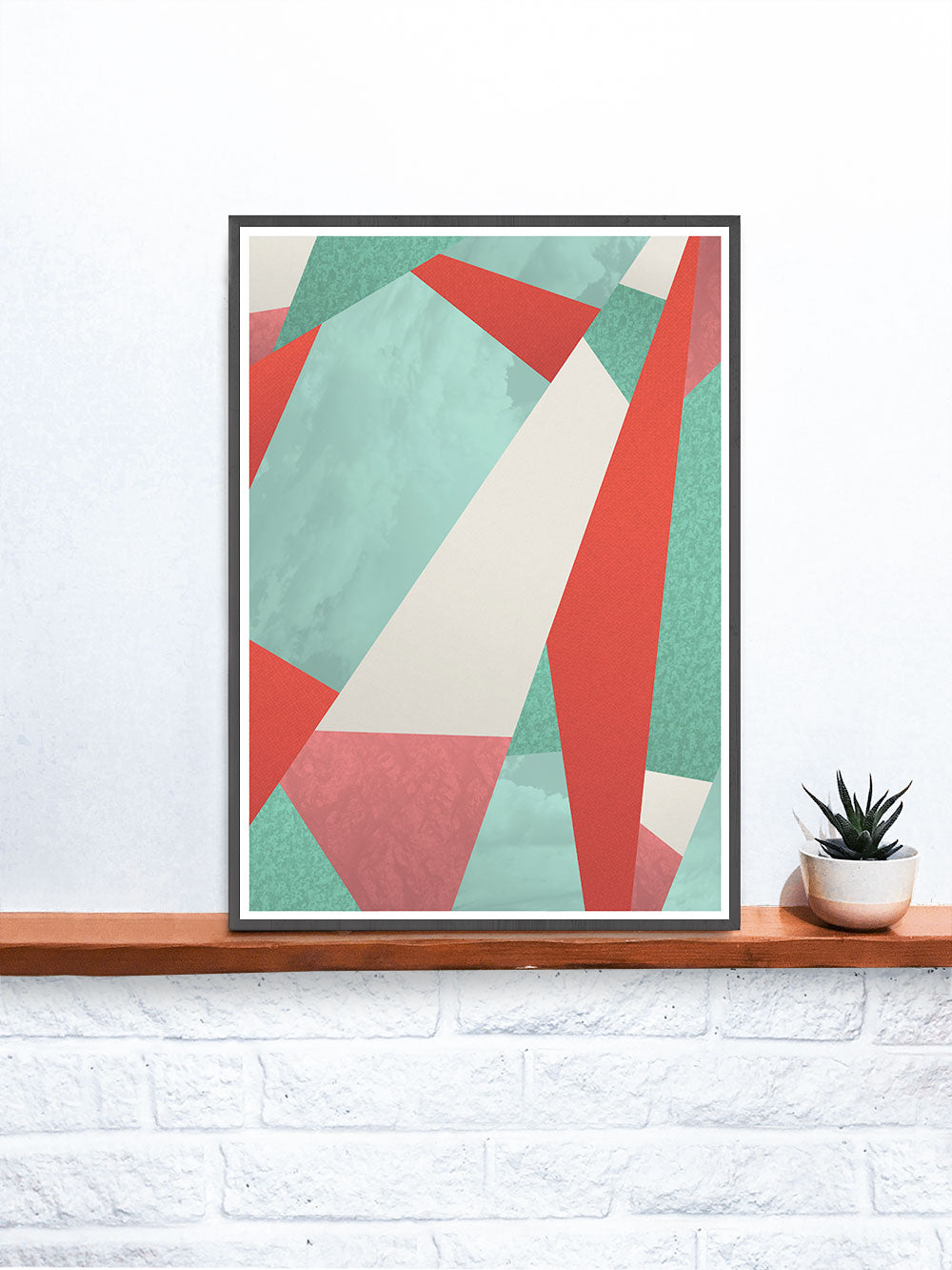 Summer Rain Geometric Texture Print