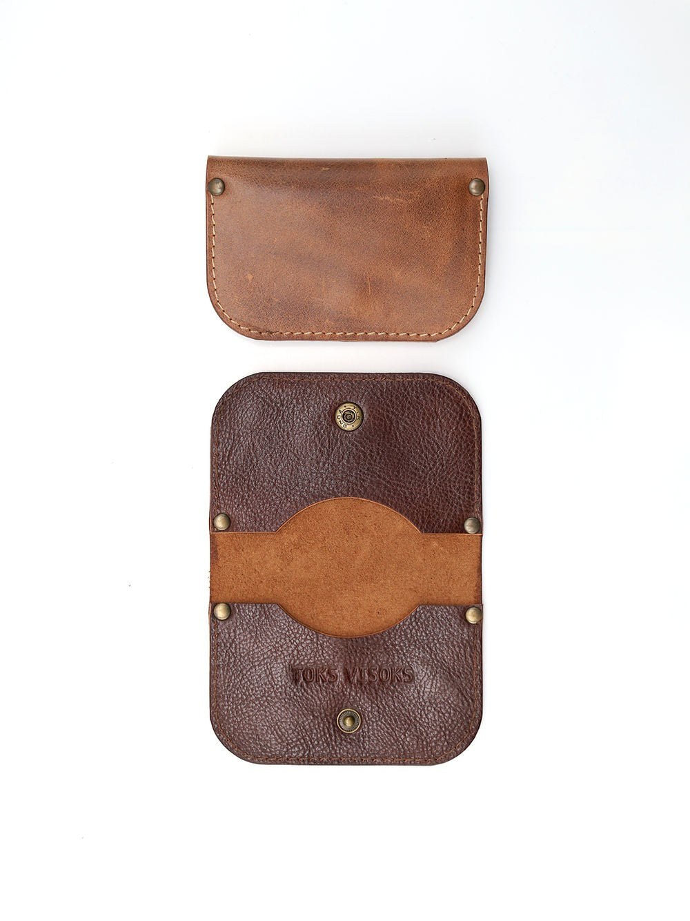SUNDAY Wallet - Marble Brown and Chestnut
