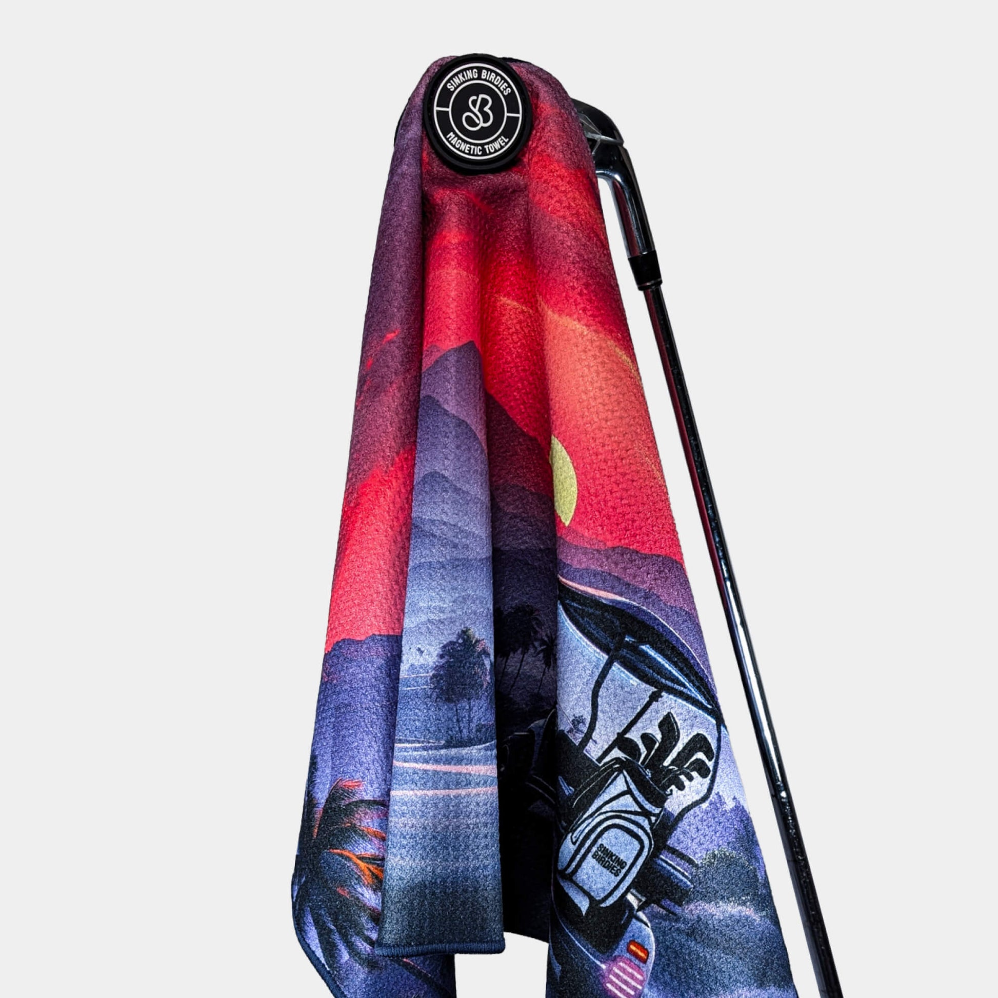 Magnetic Golf Towel Sunset Drive