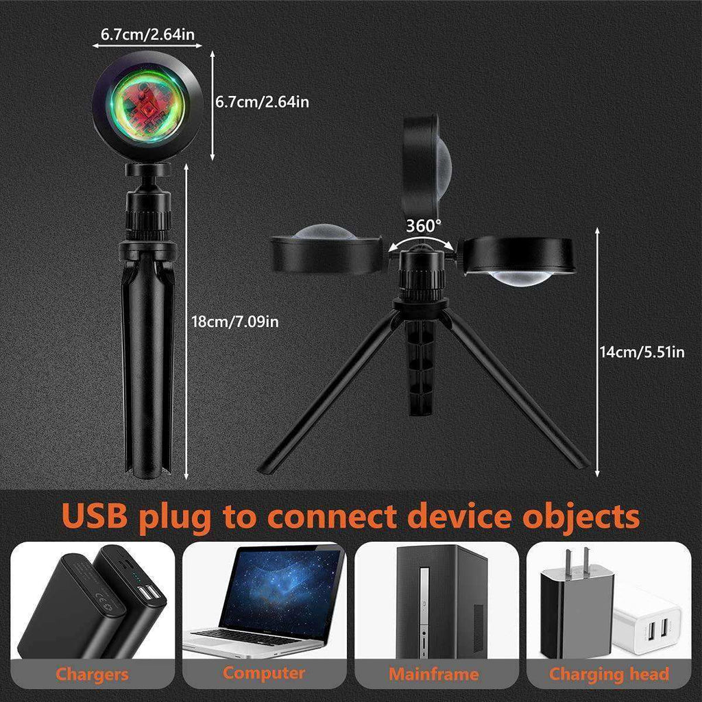 Sunset Glow Projection Lamp