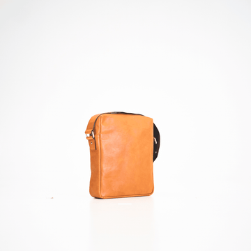 Cognac Brown Leather Shoulder Bag – Handmade in Estonia by Papillon at www.brixbailey.com