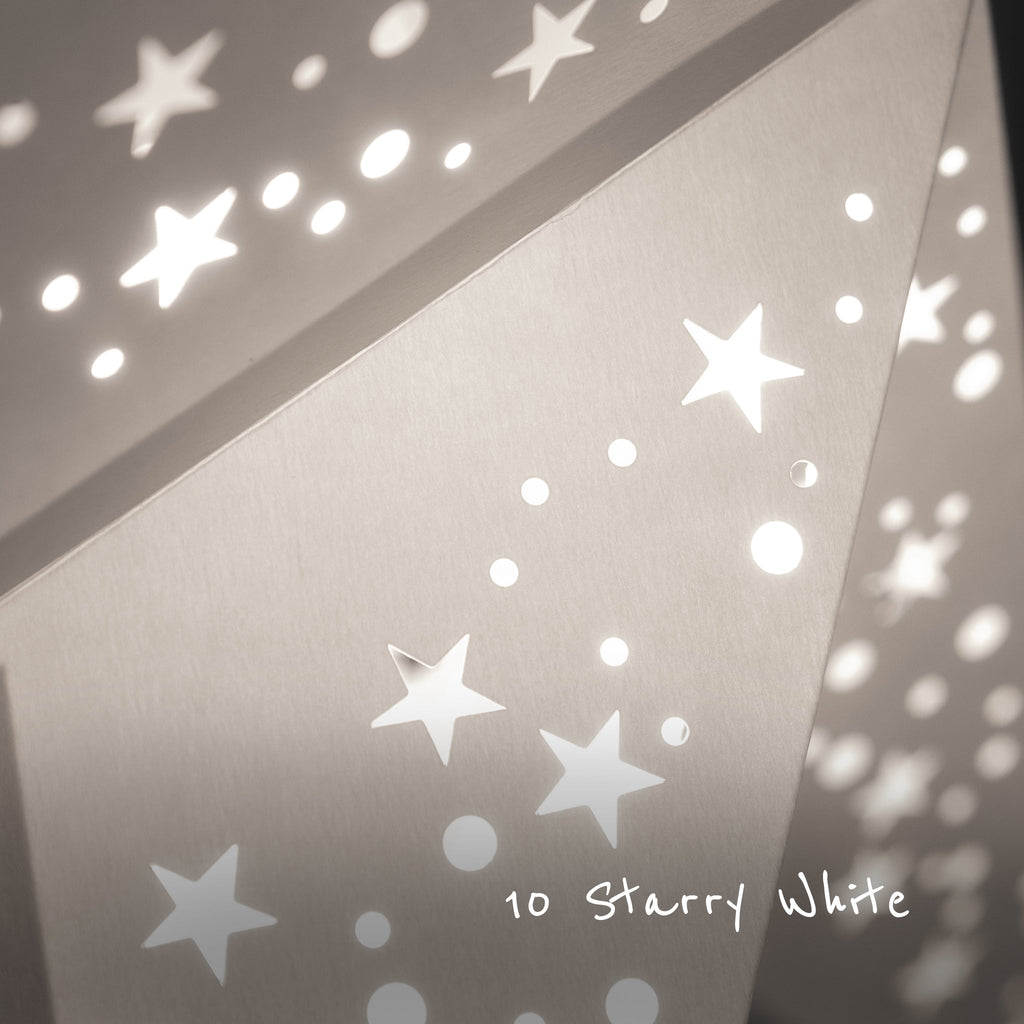 White Wedding Star Lanterns 20 Pack