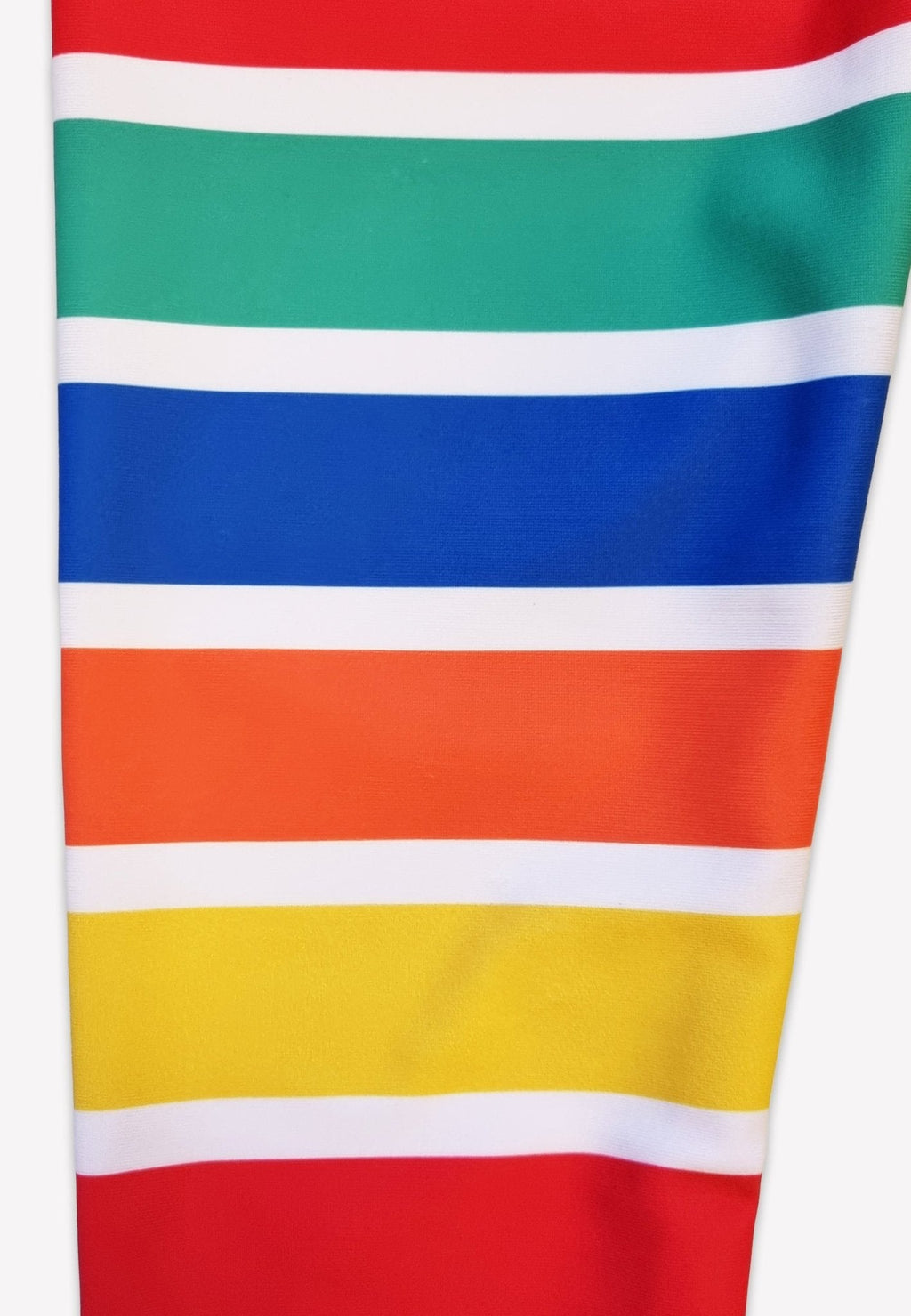 Happy Stripe Print Kids Swim Leggings