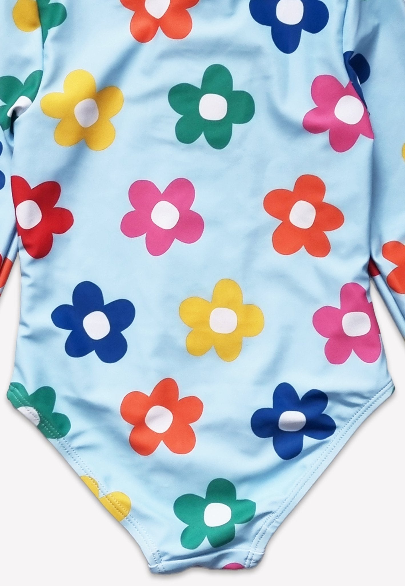 Rainbow Bloom Long Sleeve Kids Swimsuit