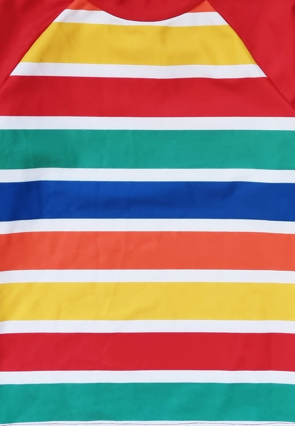 Happy Stripe Print Kids Swim Rash Vest