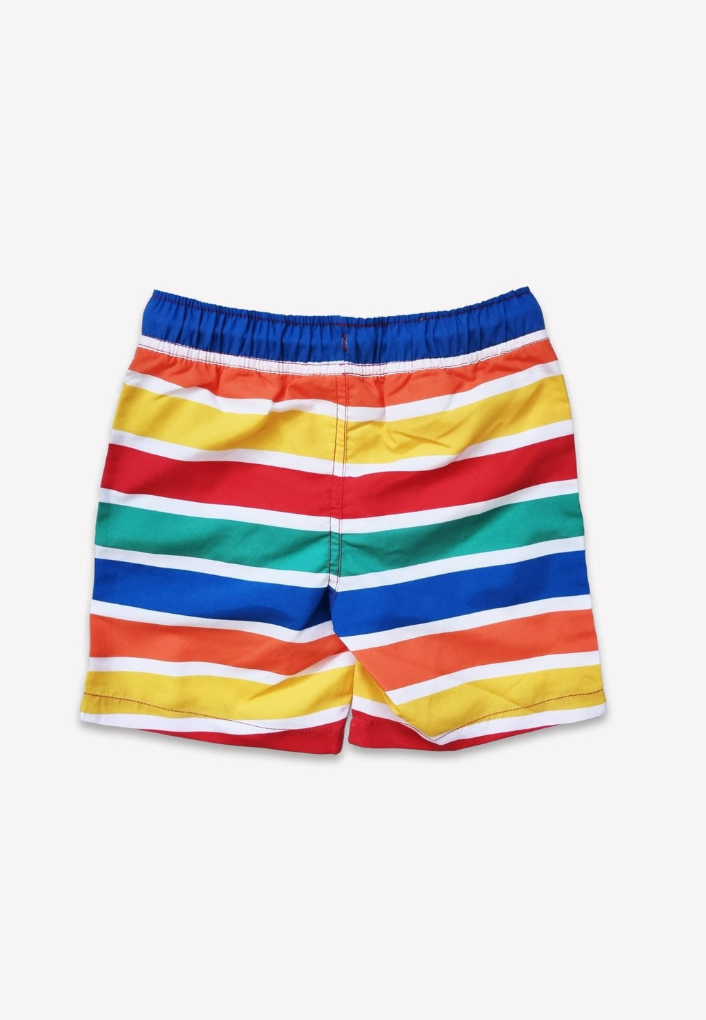 Happy Stripe Print Kids Swim Shorts