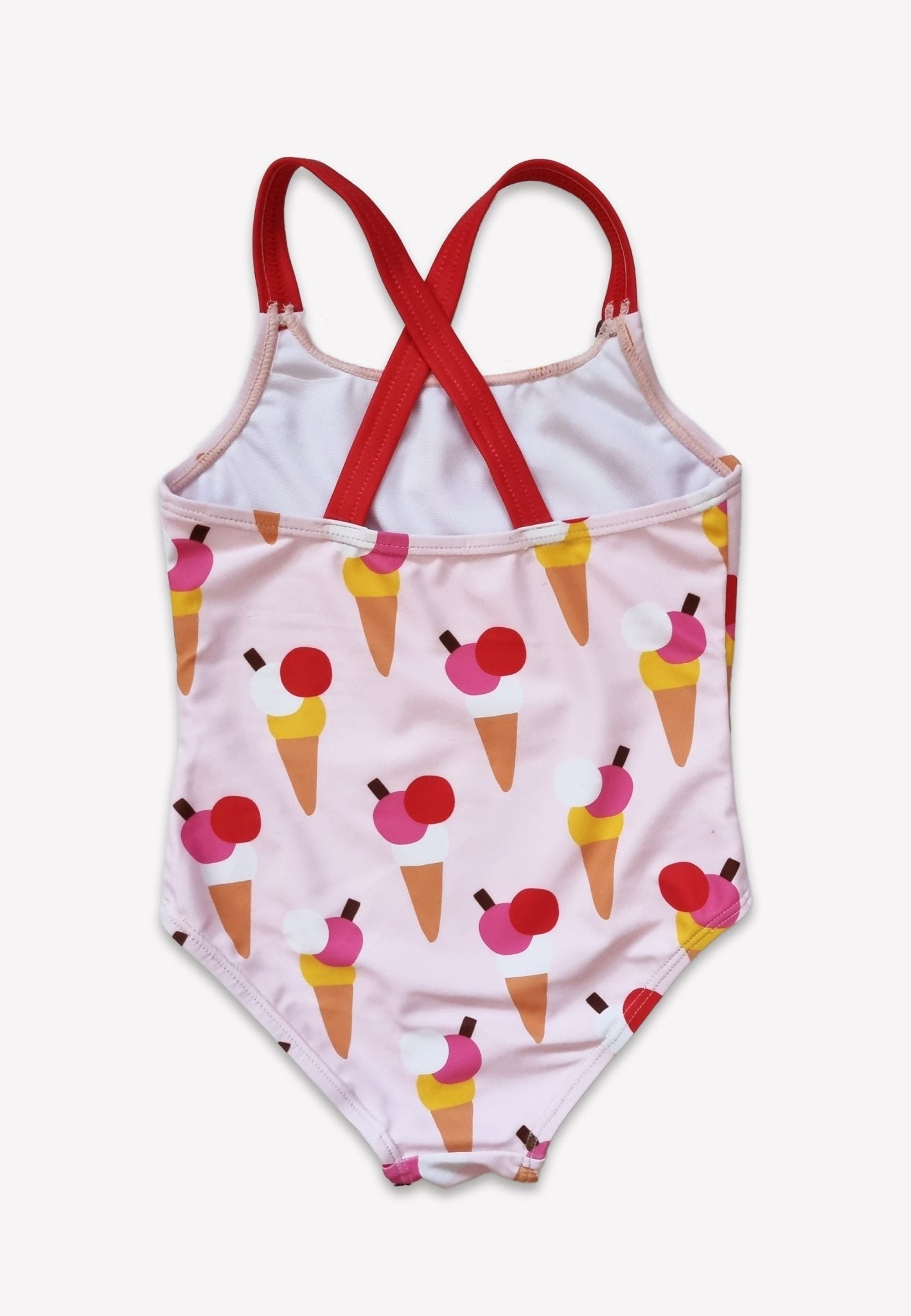 Ice Cream Cones Print Kids Swimsuit