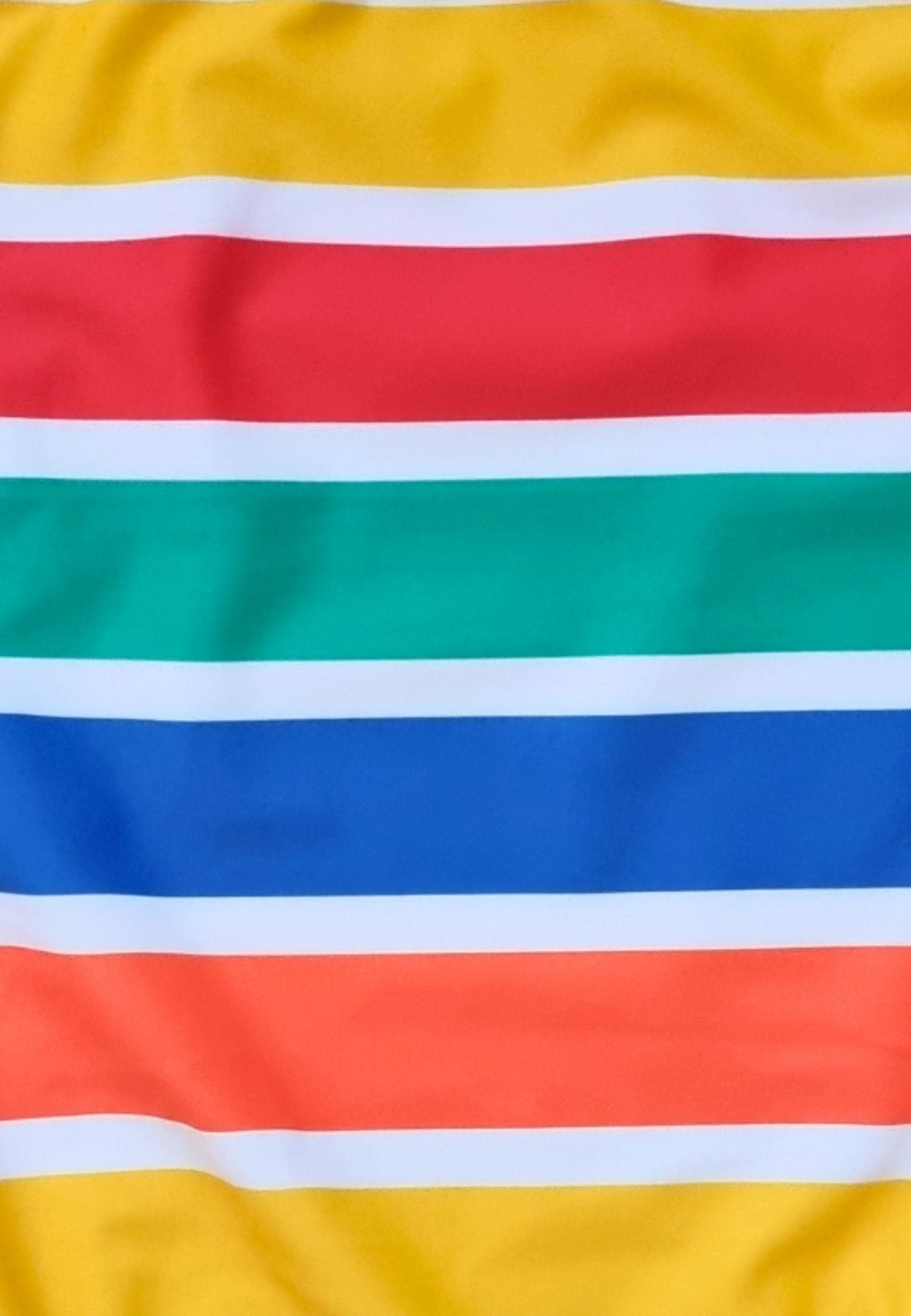 Happy Stripe Print Kids Swimsuit