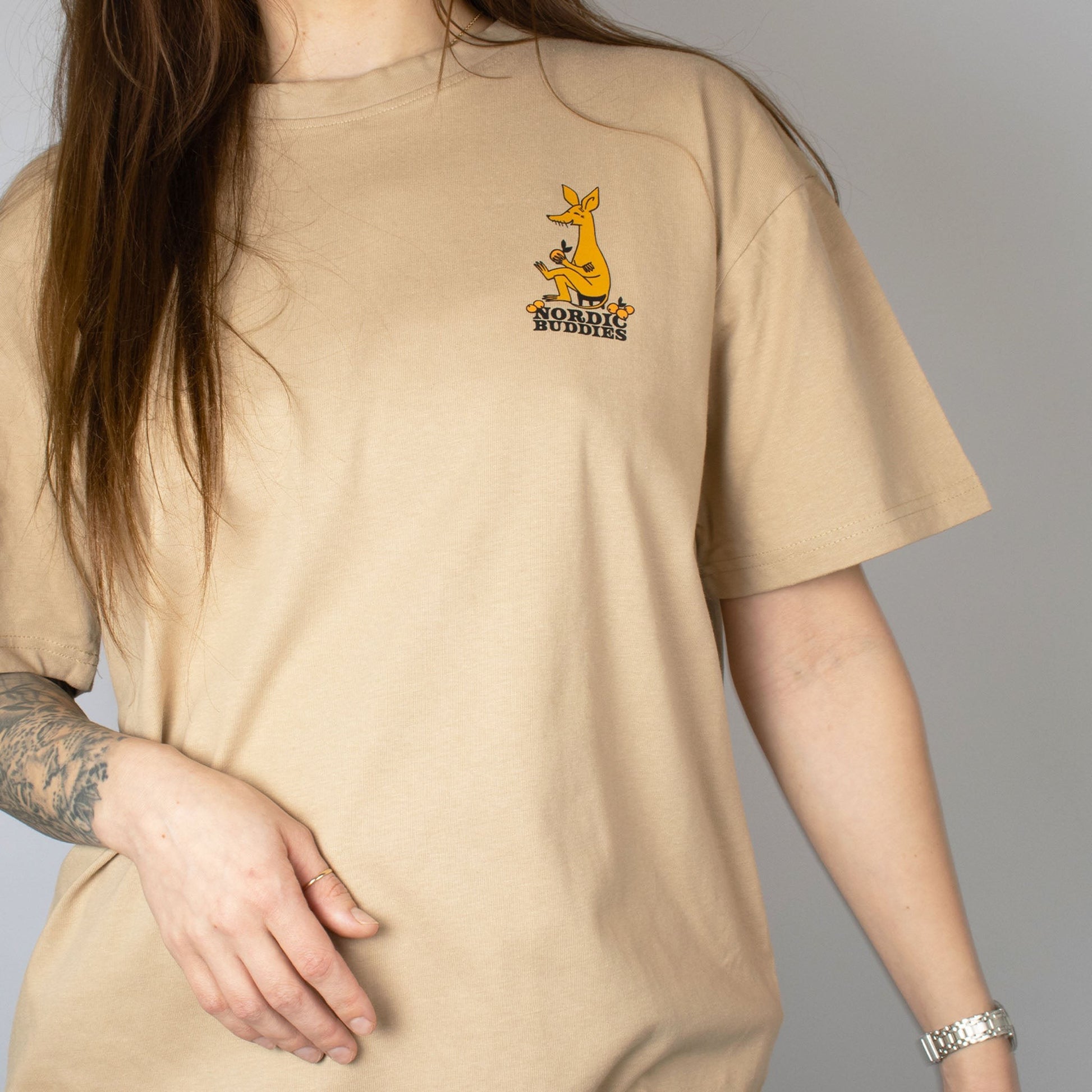 Official Moomin Product by Nordicbuddies - Organic Cotton Unisex Apparel in Beige by Moomin by NordicBuddies at www.brixbailey.com