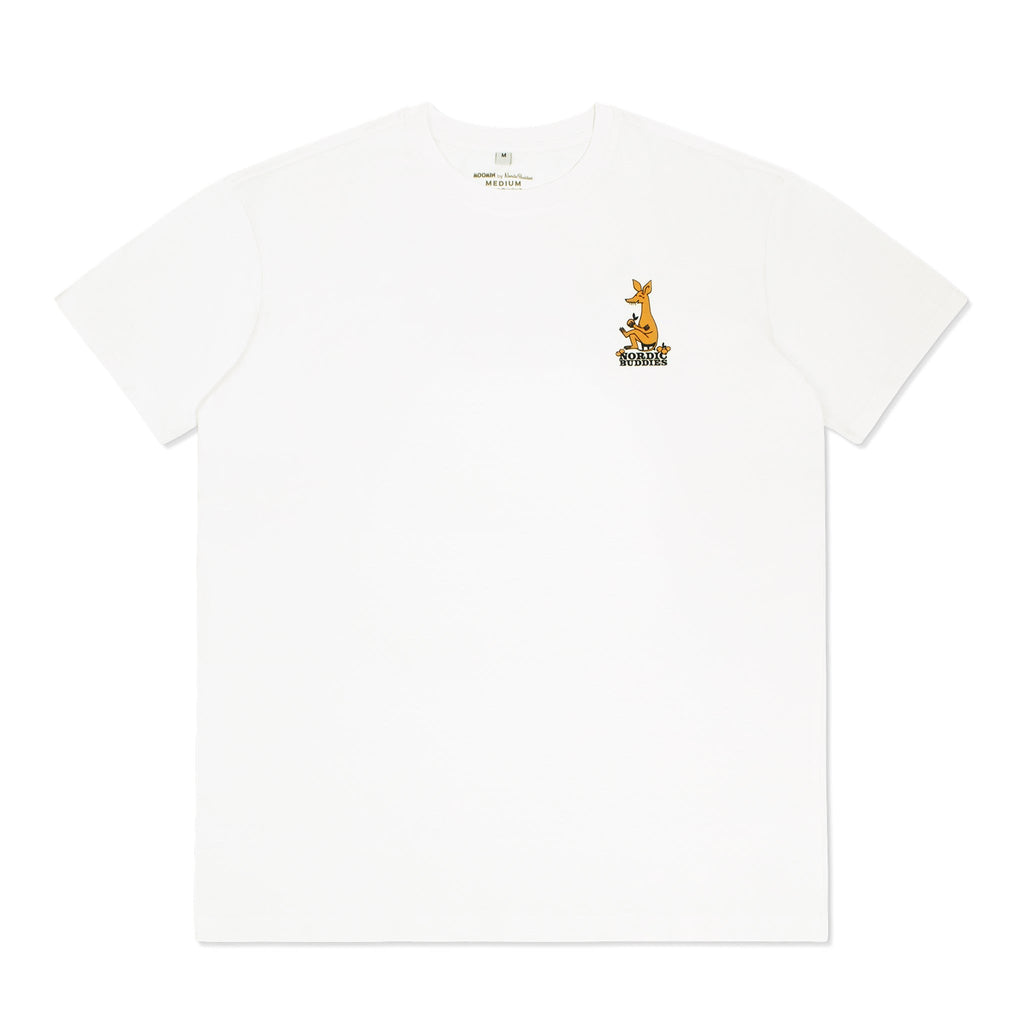 Official Moomin Product by Nordicbuddies - Unisex Organic Cotton White T-Shirt by Moomin by NordicBuddies at www.brixbailey.com
