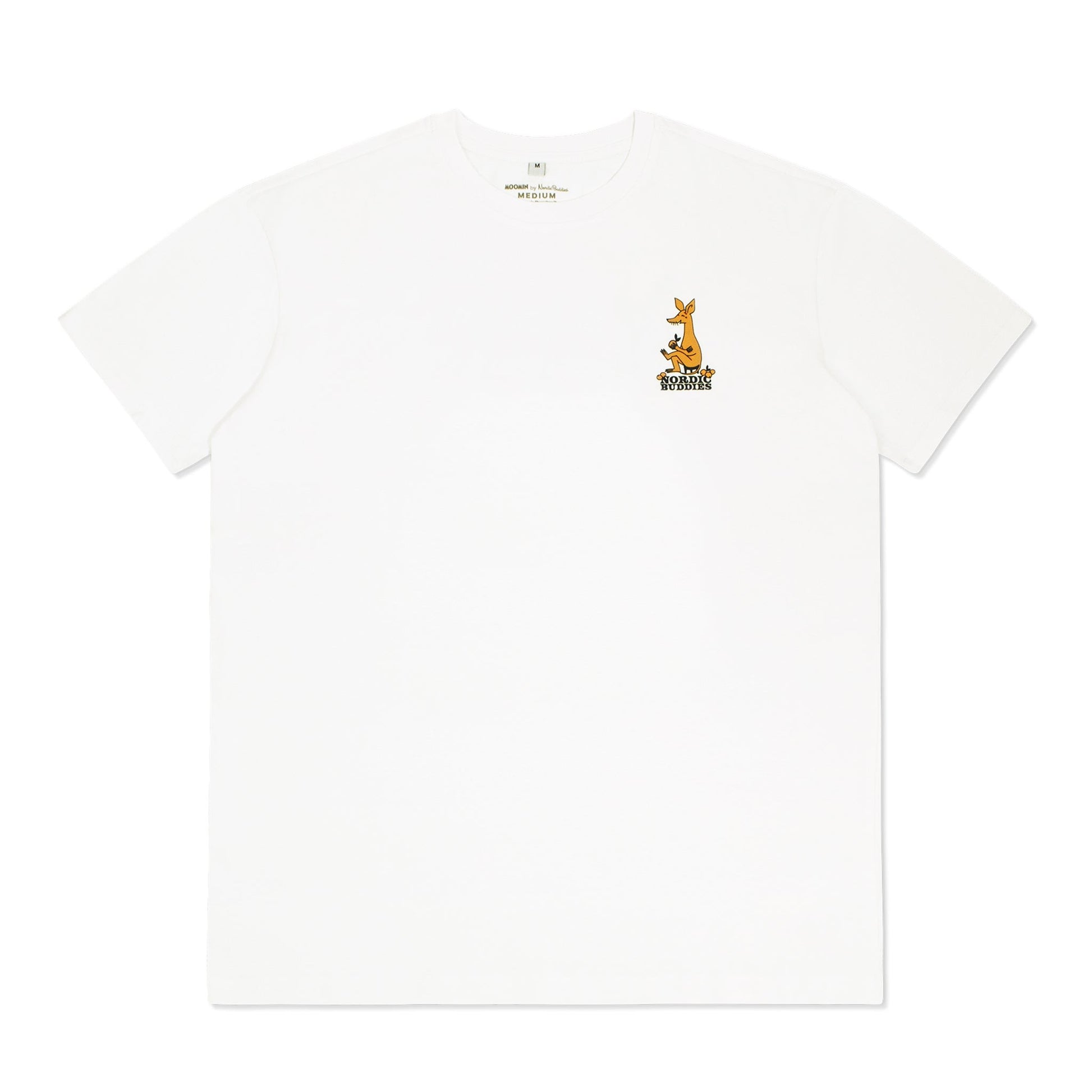 Official Moomin Product by Nordicbuddies - Unisex Organic Cotton White T-Shirt by Moomin by NordicBuddies at www.brixbailey.com