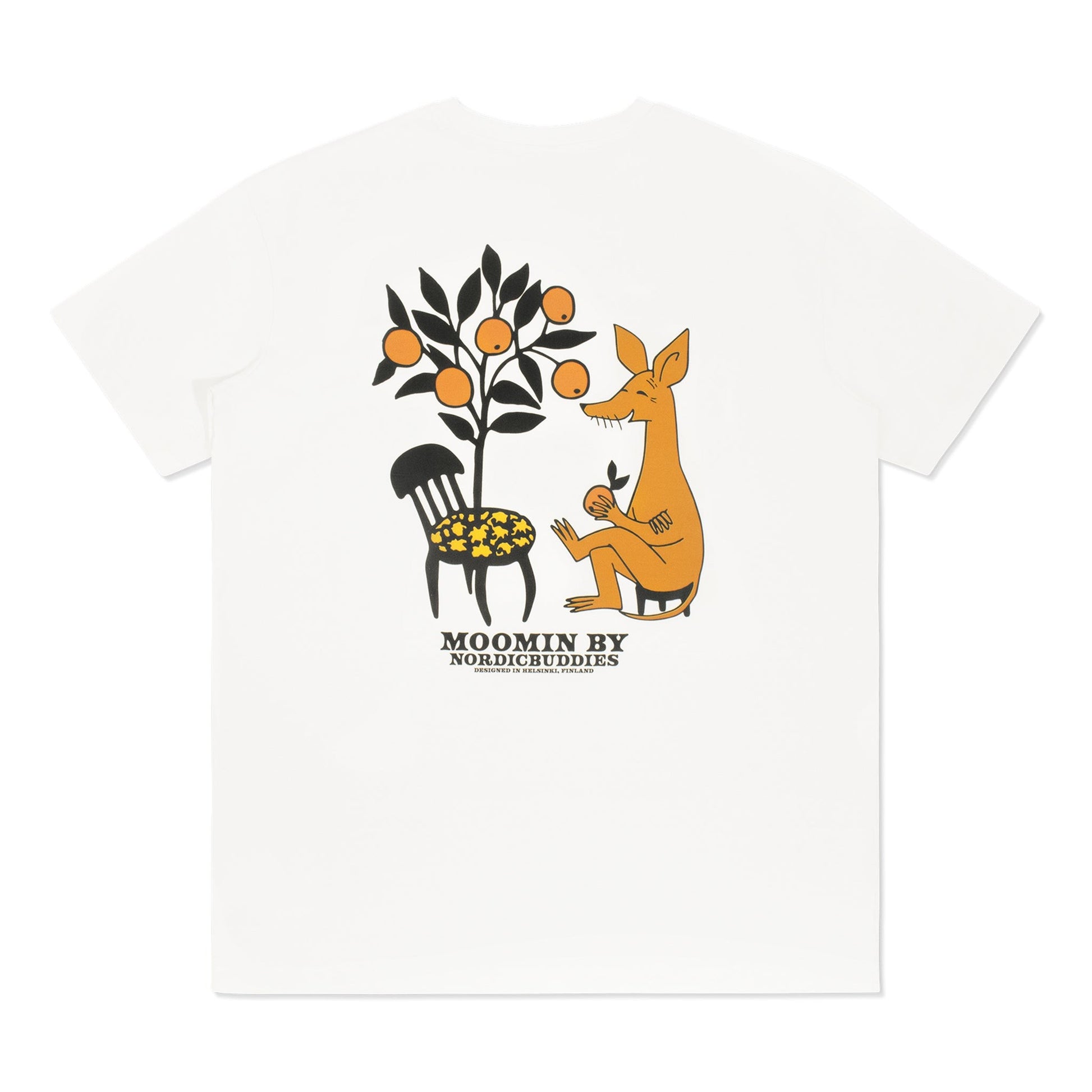 Official Moomin Product by Nordicbuddies - Organic Cotton Unisex T-Shirt in White by Moomin by NordicBuddies at www.brixbailey.com