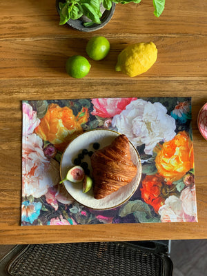 Table Placemat - Francine Black