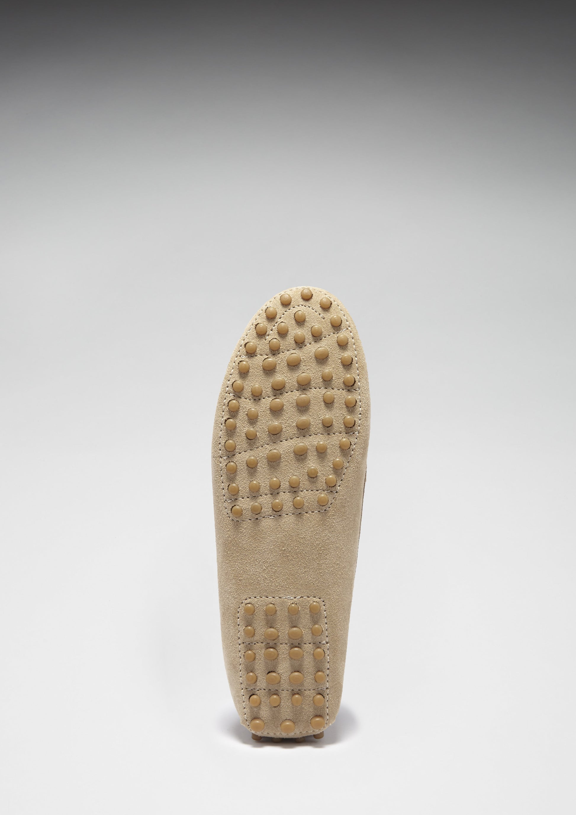 Women's Taupe Suede Tasselled Driving Loafers