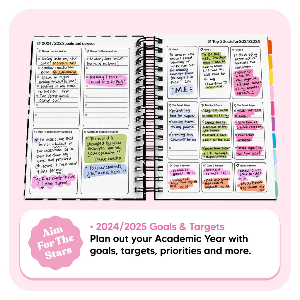 Teacher Undated Spiral Journal