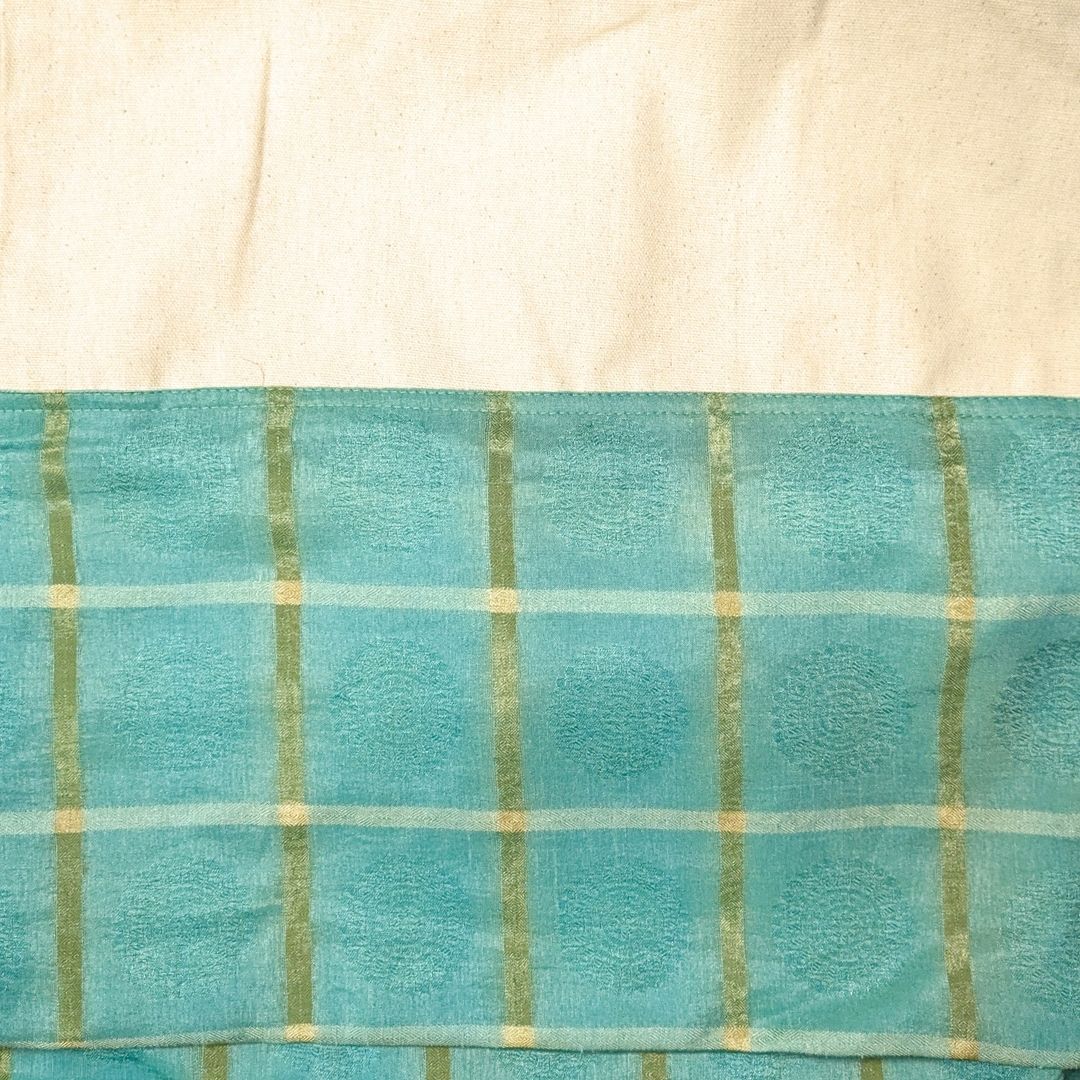 Half sari, half cotton tote bag, ethically handmade in India