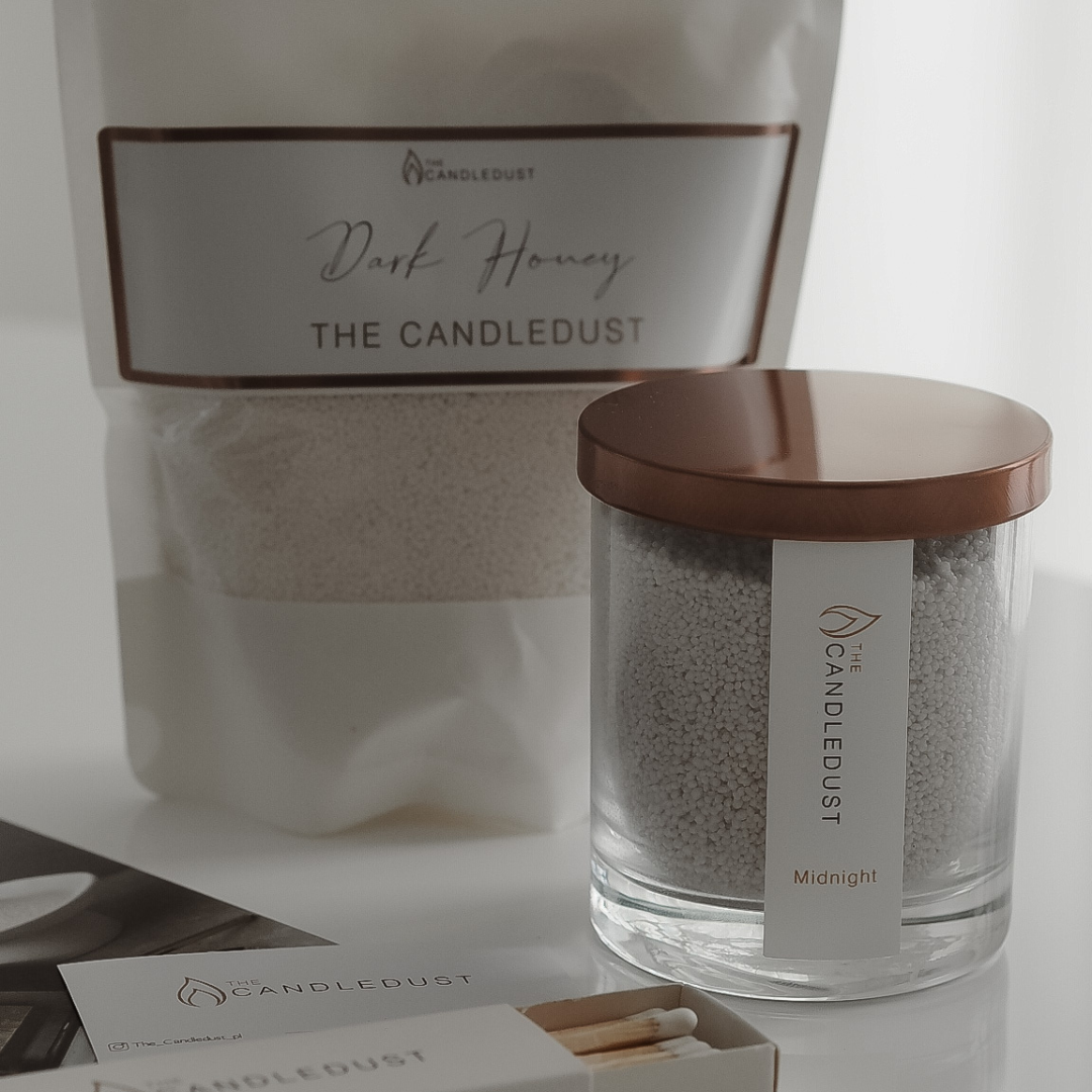 Candledust Scented Candle Refill Kit – Rhubarb & Champagne by Candledust at www.brixbailey.com