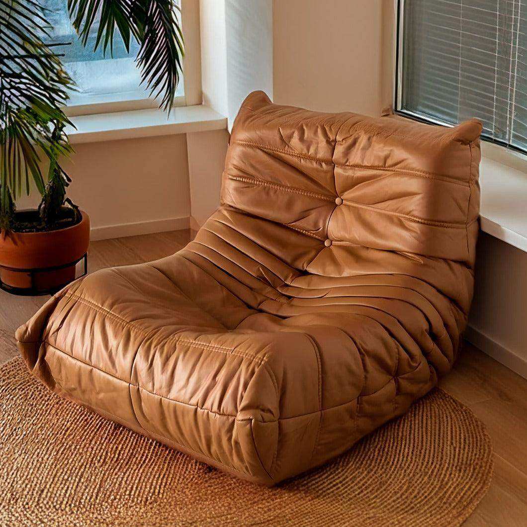 Caterpillar Lounger Chair in Premium Suede
